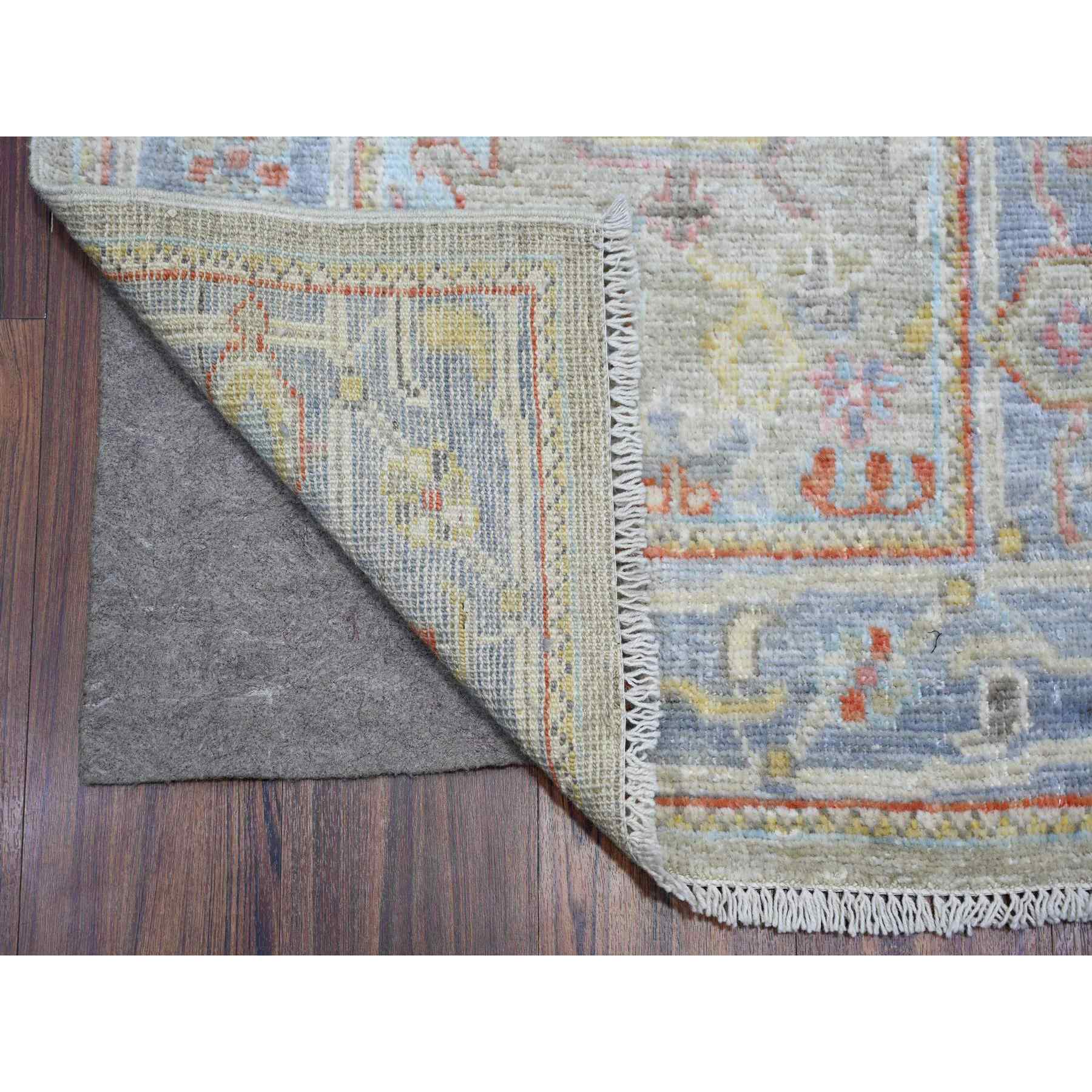 Oushak-And-Peshawar-Hand-Knotted-Rug-365895