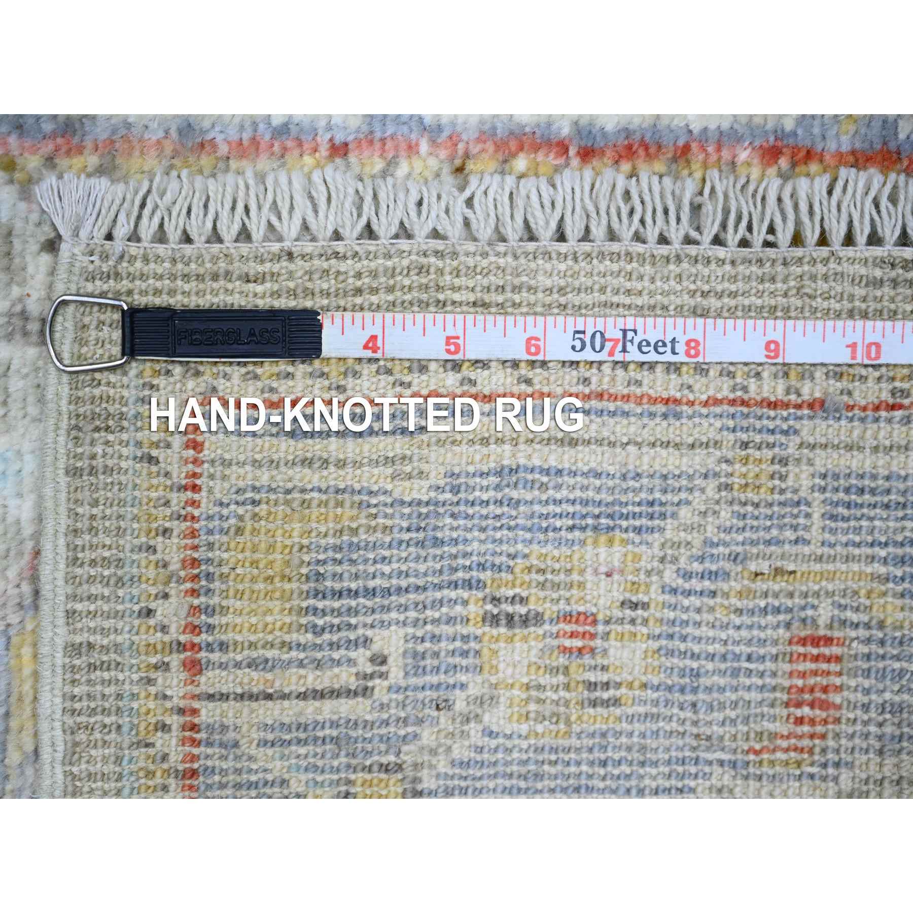 Oushak-And-Peshawar-Hand-Knotted-Rug-365895
