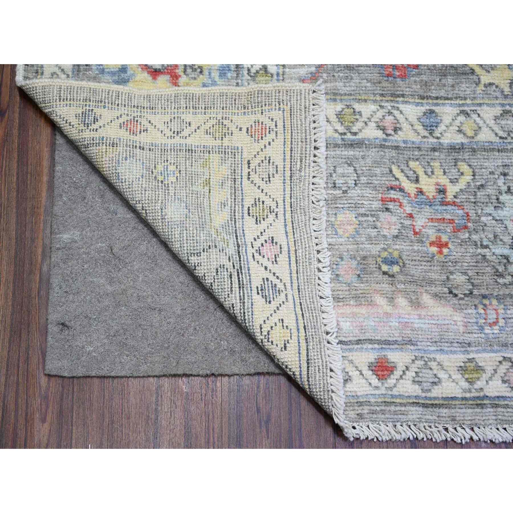 Oushak-And-Peshawar-Hand-Knotted-Rug-365955