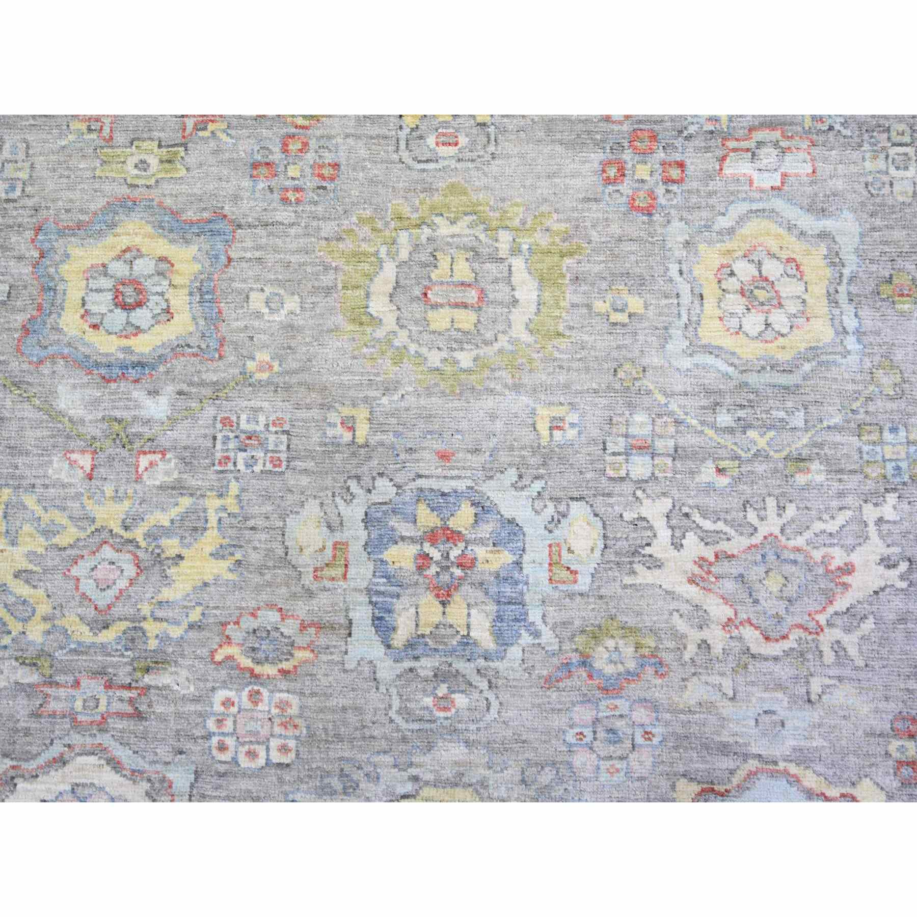 Oushak-And-Peshawar-Hand-Knotted-Rug-365955