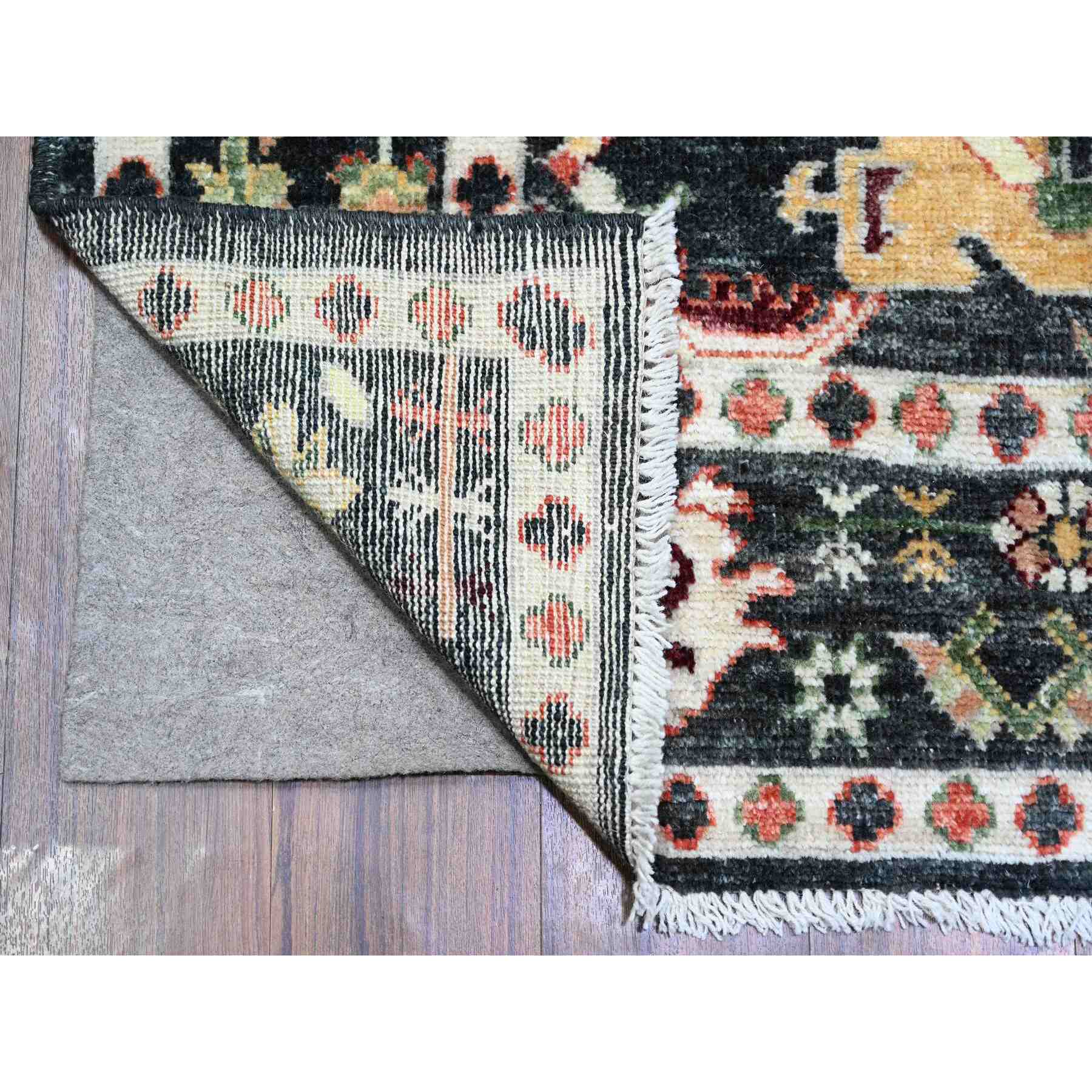 Oushak-And-Peshawar-Hand-Knotted-Rug-366360