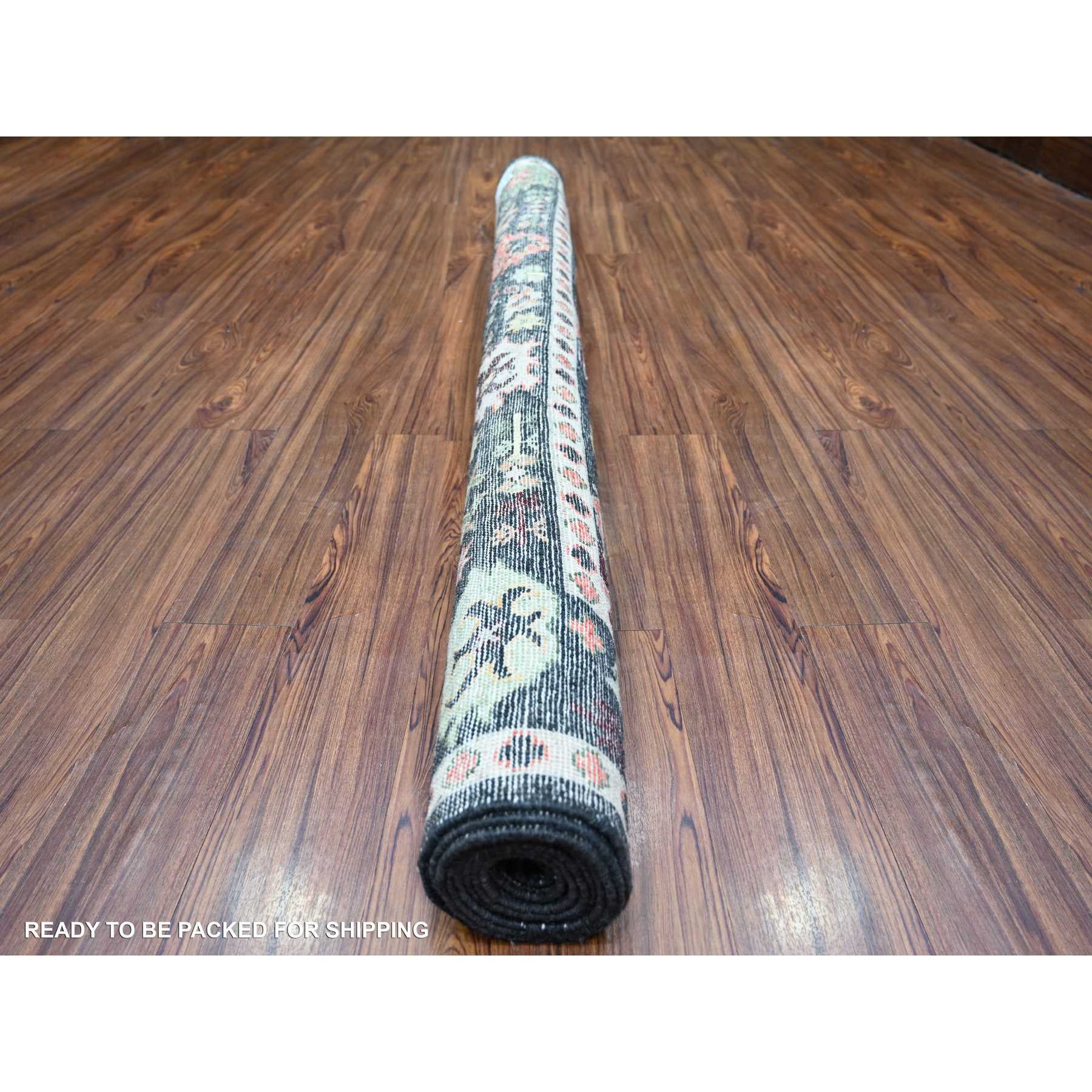 Oushak-And-Peshawar-Hand-Knotted-Rug-366360
