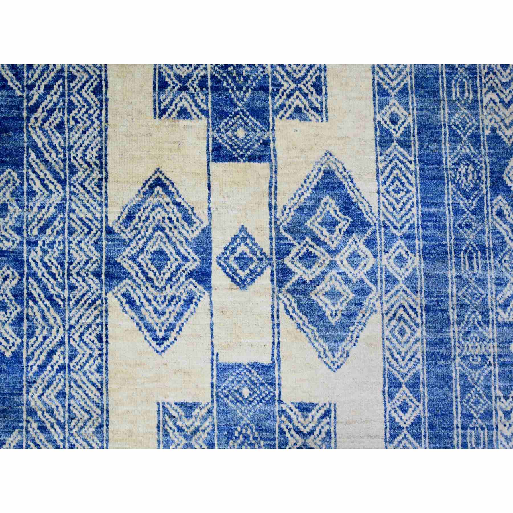 Oushak-And-Peshawar-Hand-Knotted-Rug-366370