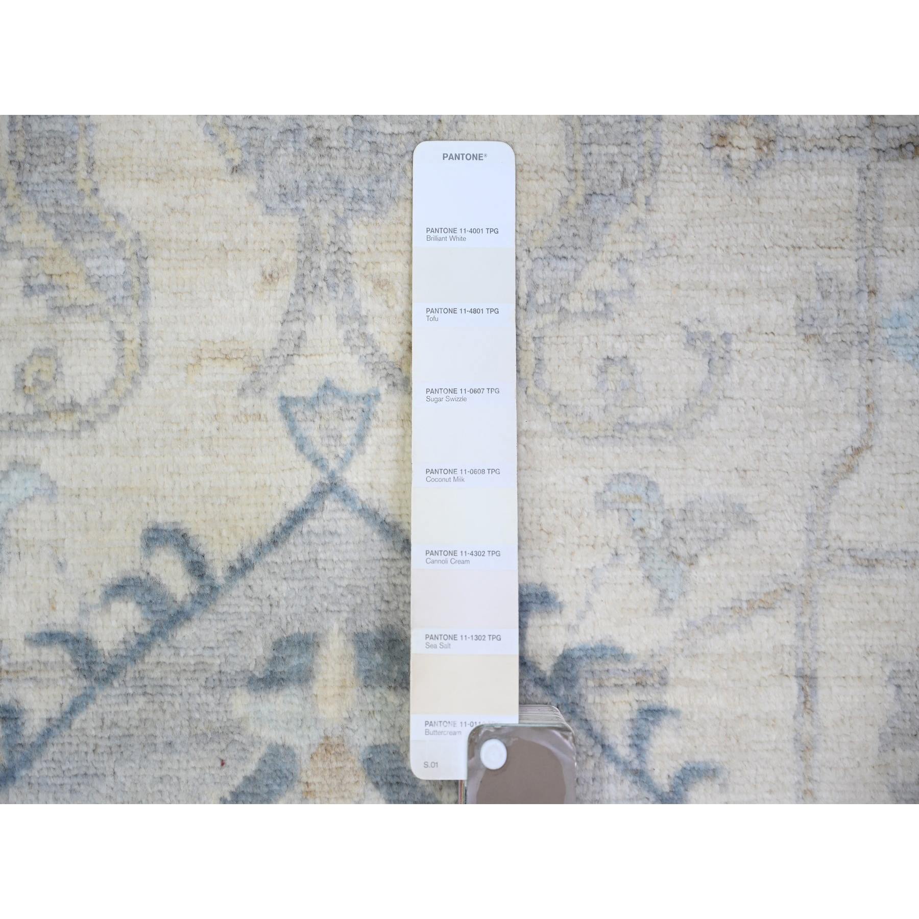 Oushak-And-Peshawar-Hand-Knotted-Rug-366395
