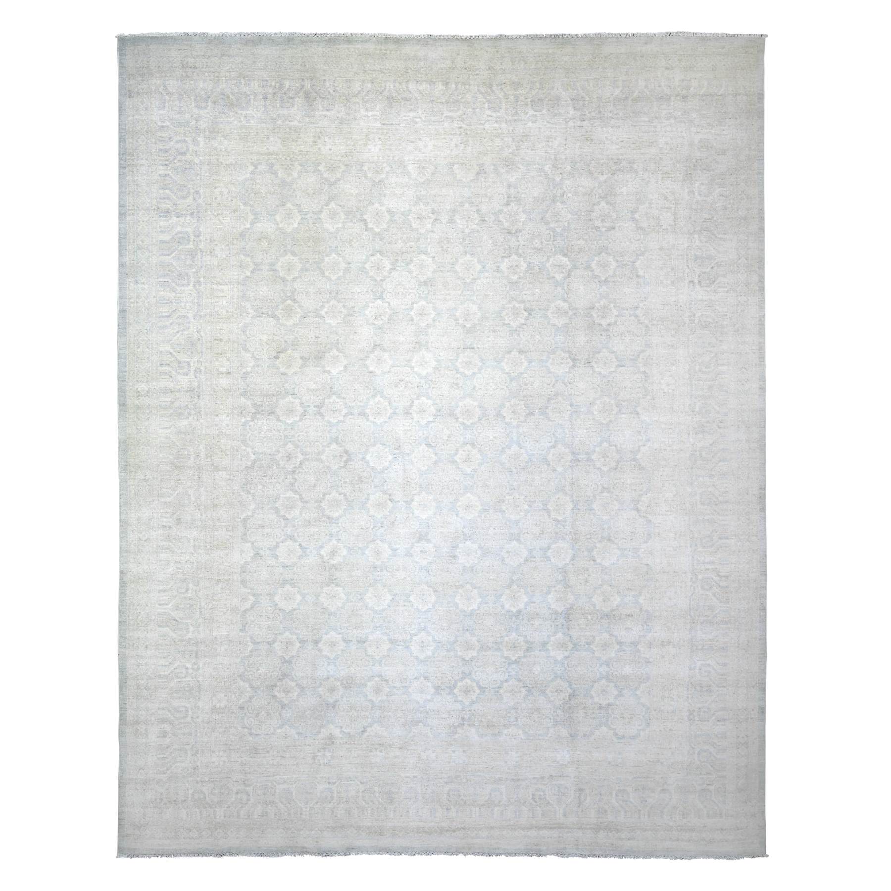 Oushak-And-Peshawar-Hand-Knotted-Rug-366400