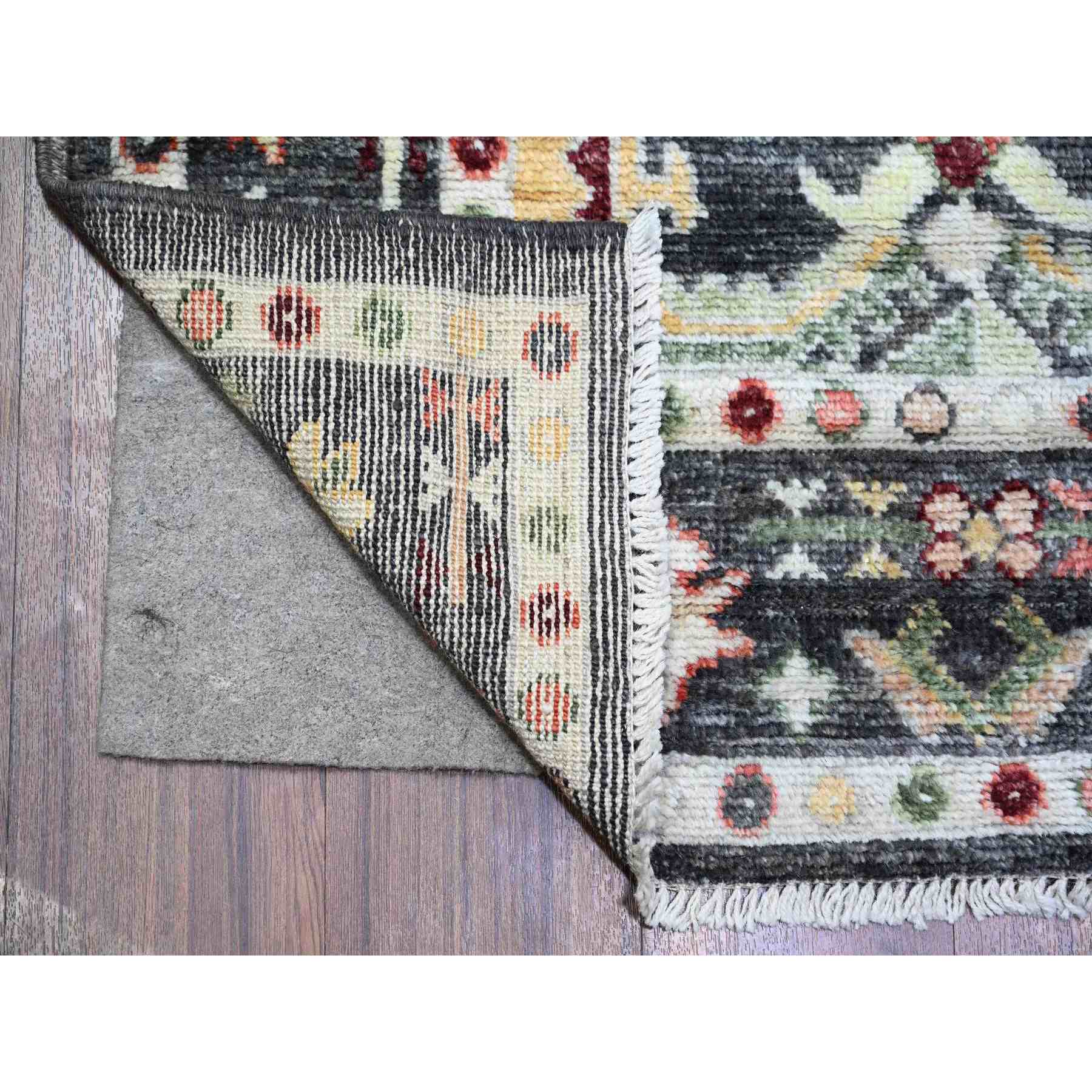 Oushak-And-Peshawar-Hand-Knotted-Rug-366475