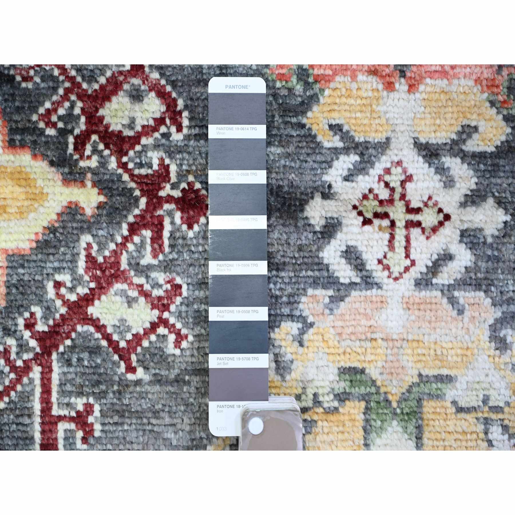 Oushak-And-Peshawar-Hand-Knotted-Rug-366475