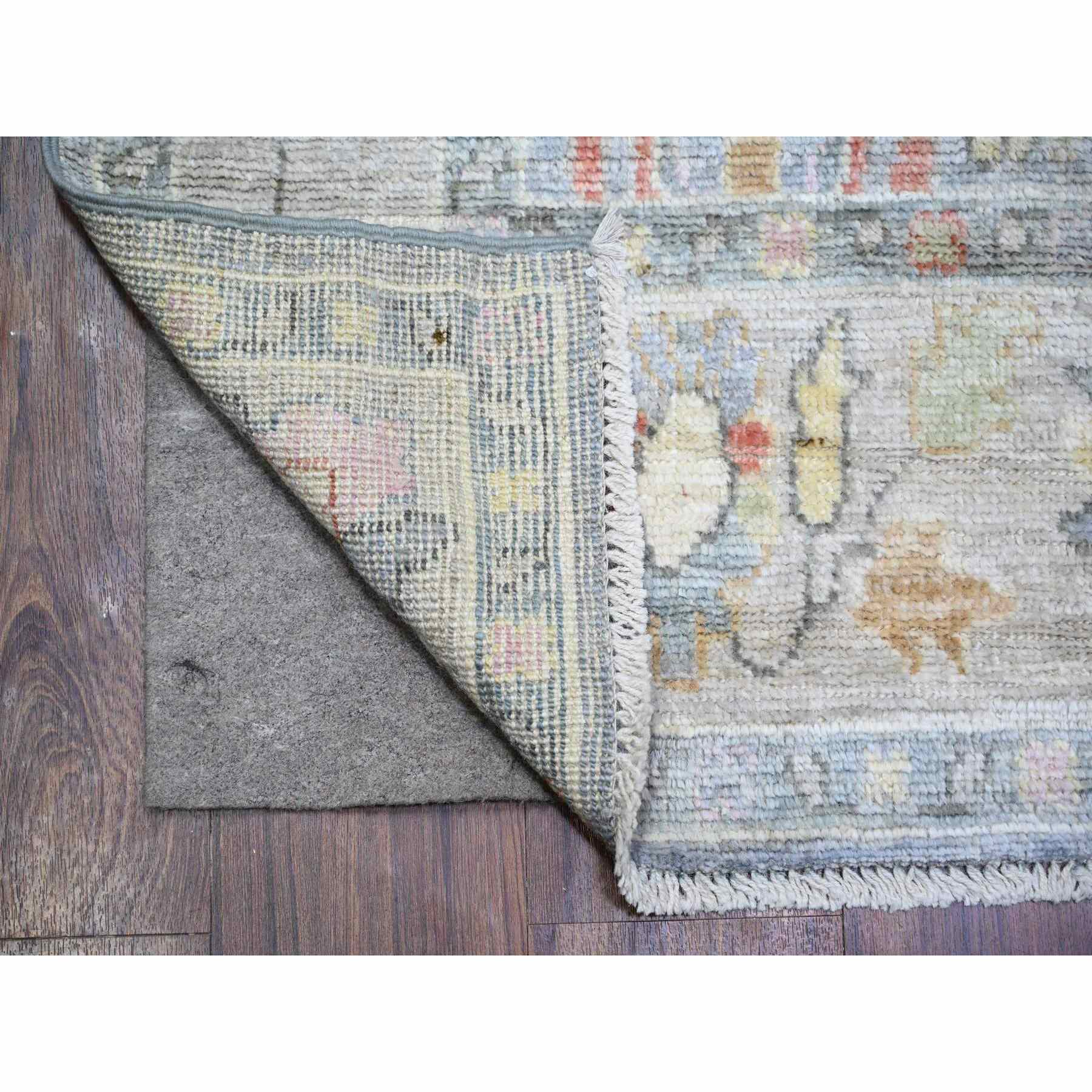 Oushak-And-Peshawar-Hand-Knotted-Rug-366480