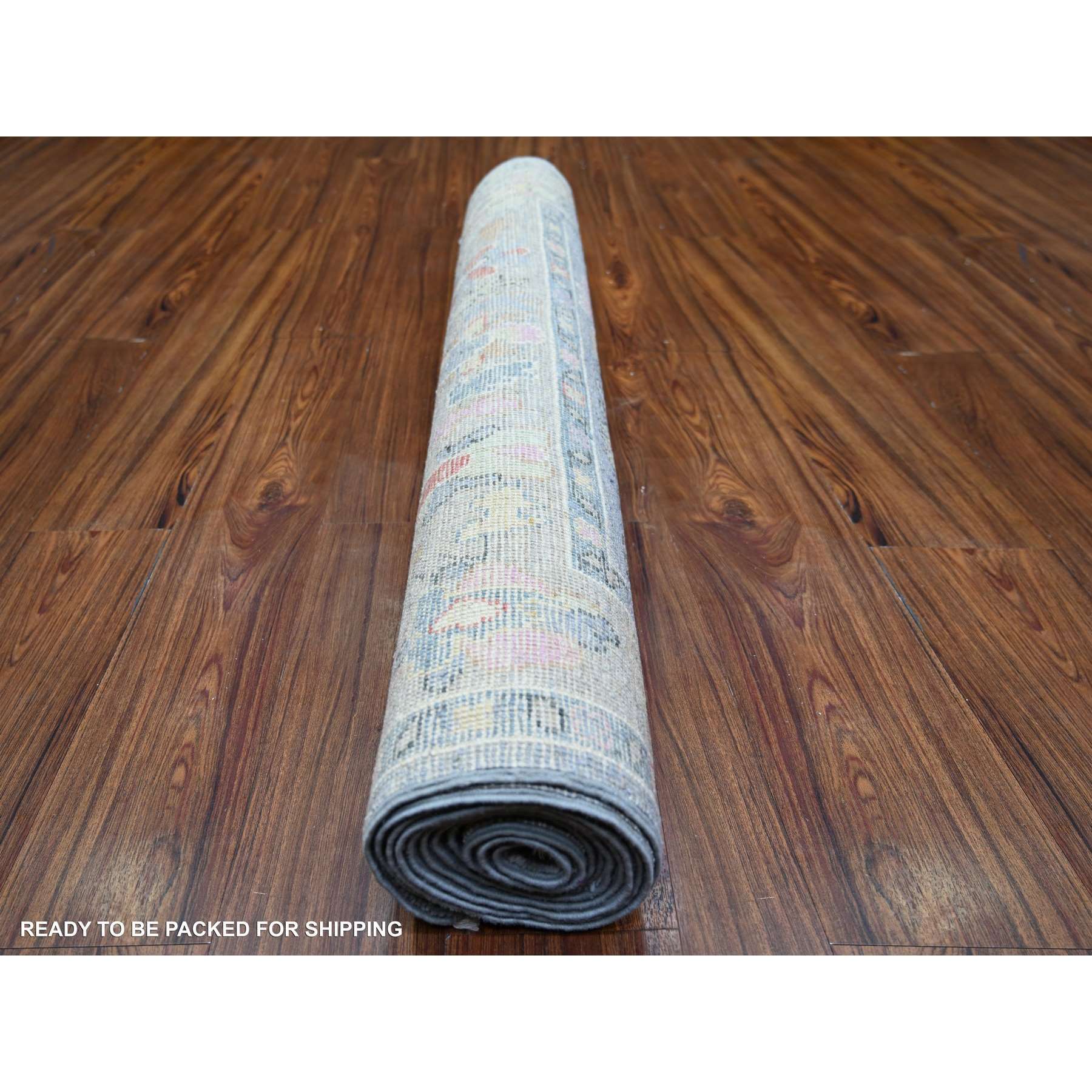 Oushak-And-Peshawar-Hand-Knotted-Rug-366480