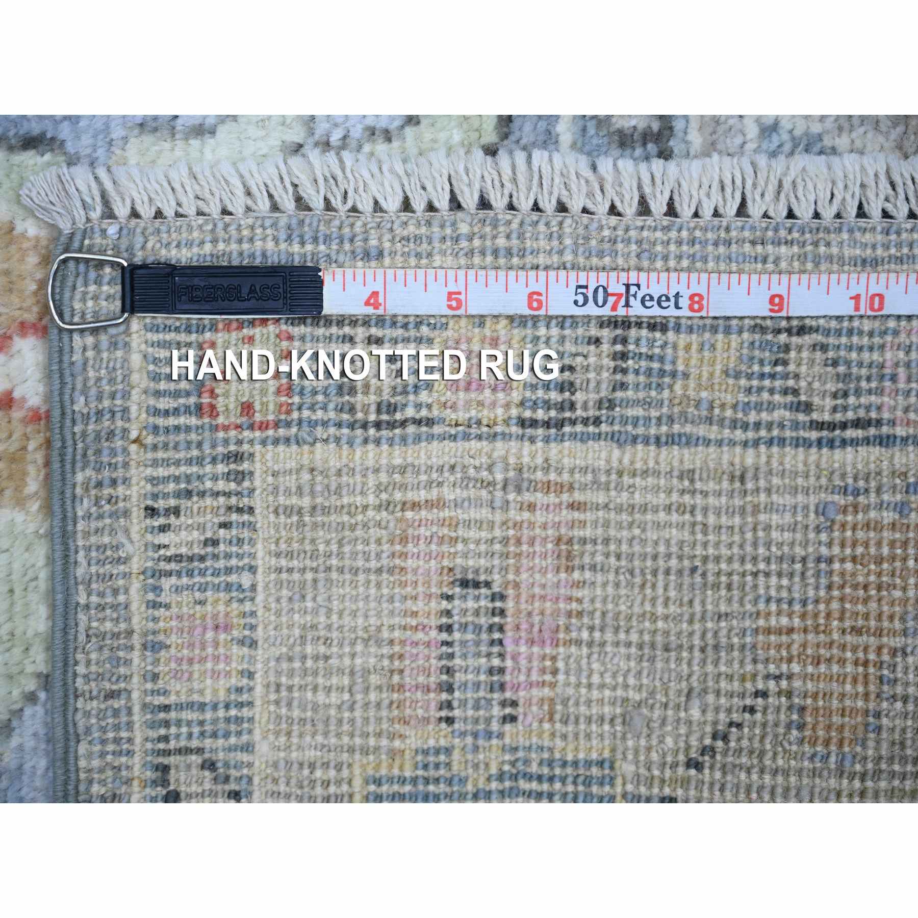 Oushak-And-Peshawar-Hand-Knotted-Rug-366480