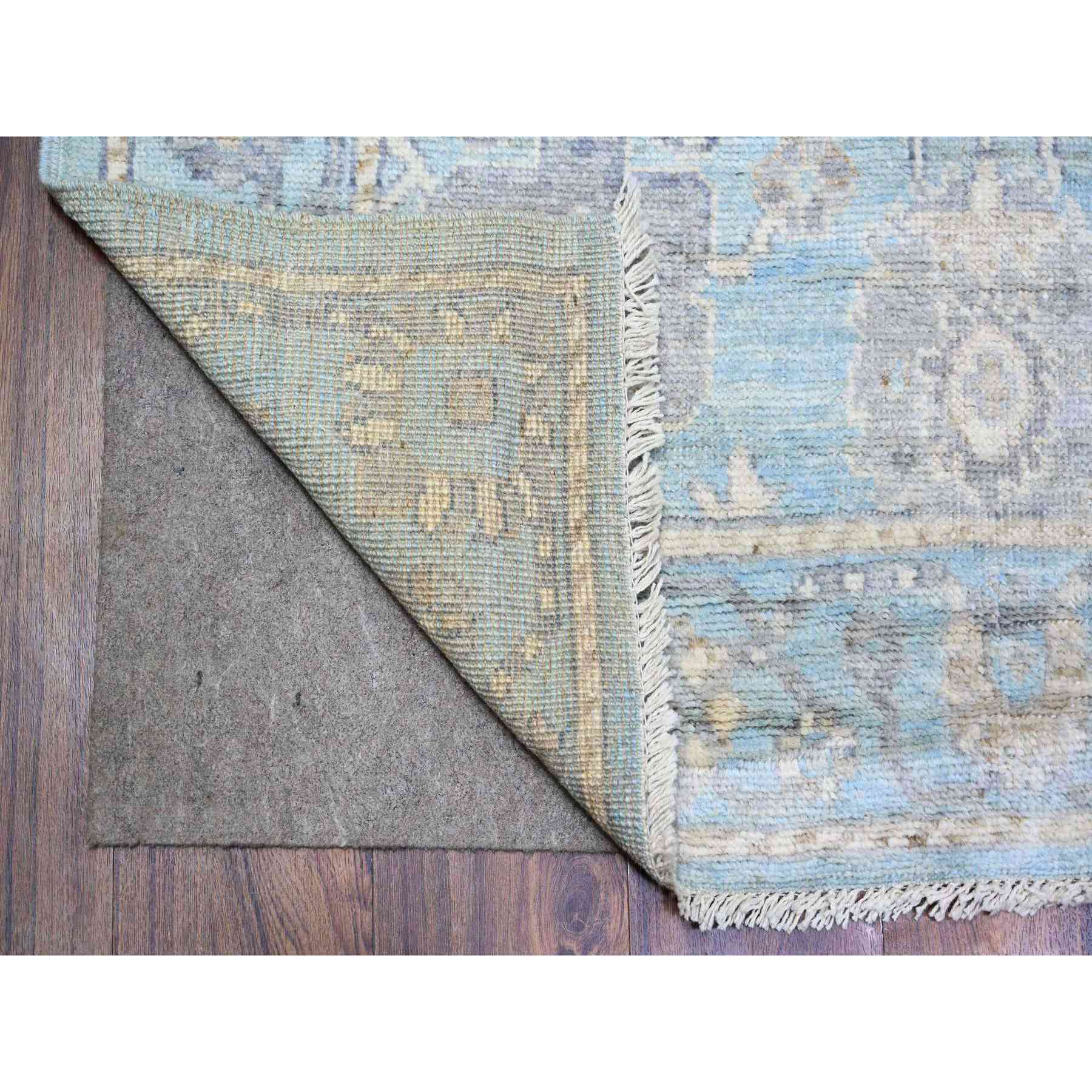 Oushak-And-Peshawar-Hand-Knotted-Rug-366485