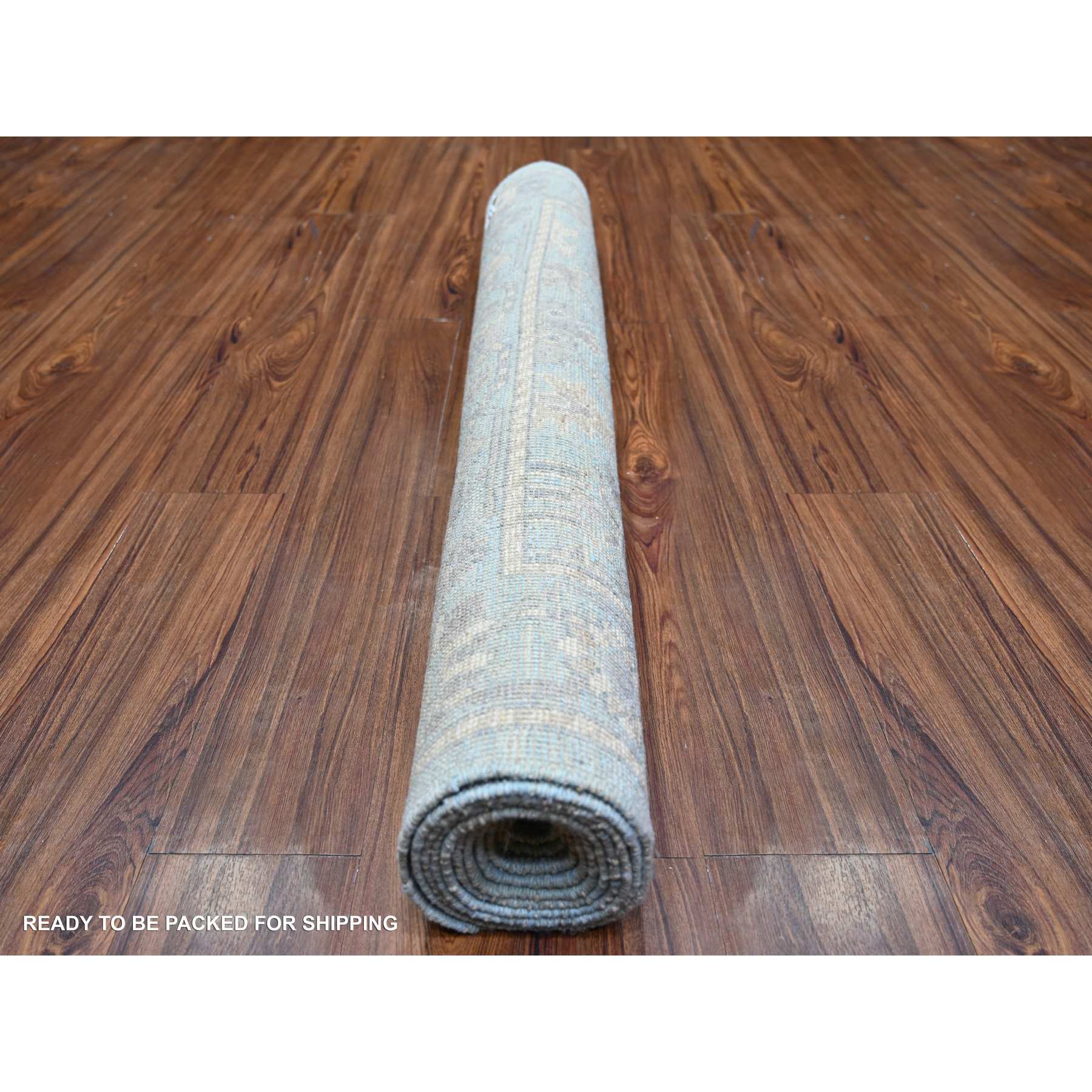 Oushak-And-Peshawar-Hand-Knotted-Rug-366485
