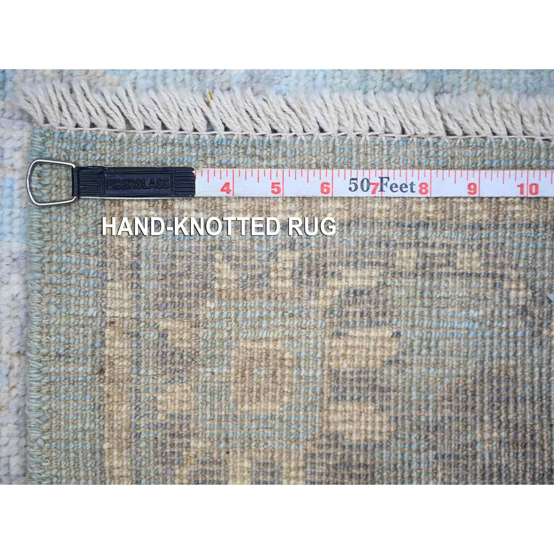 Oushak-And-Peshawar-Hand-Knotted-Rug-366485