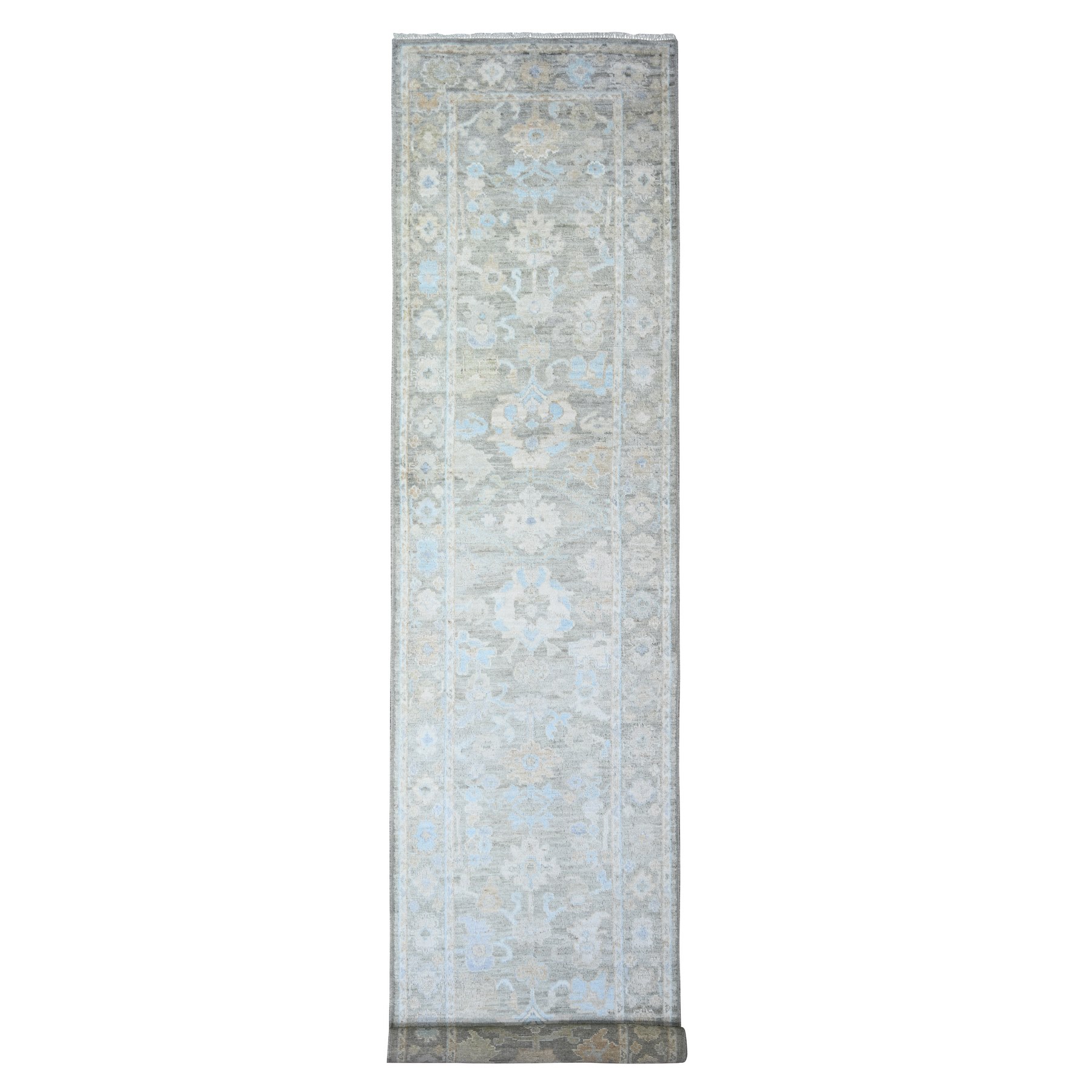Oushak-And-Peshawar-Hand-Knotted-Rug-366500