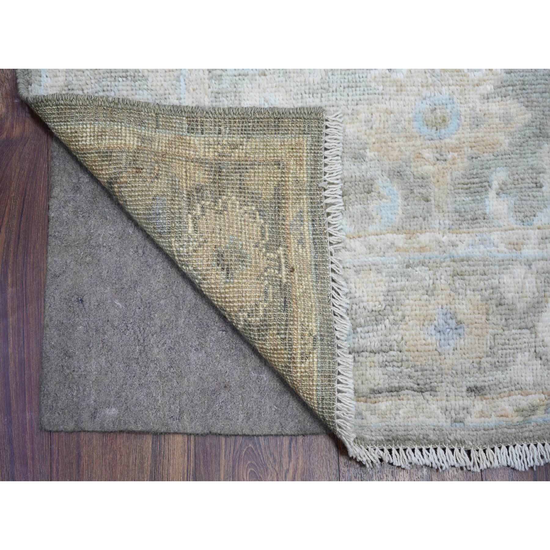 Oushak-And-Peshawar-Hand-Knotted-Rug-366500