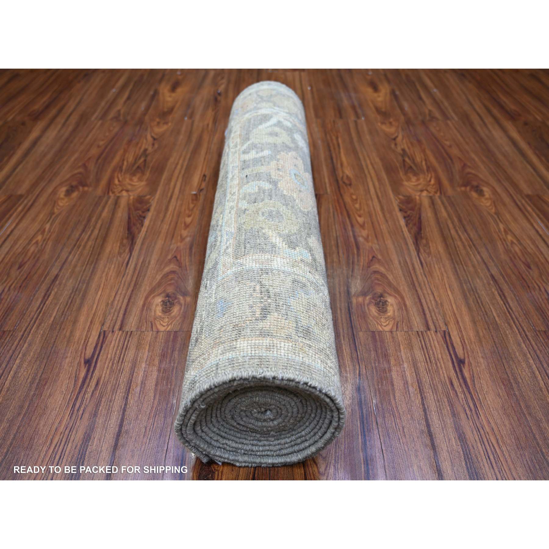 Oushak-And-Peshawar-Hand-Knotted-Rug-366500