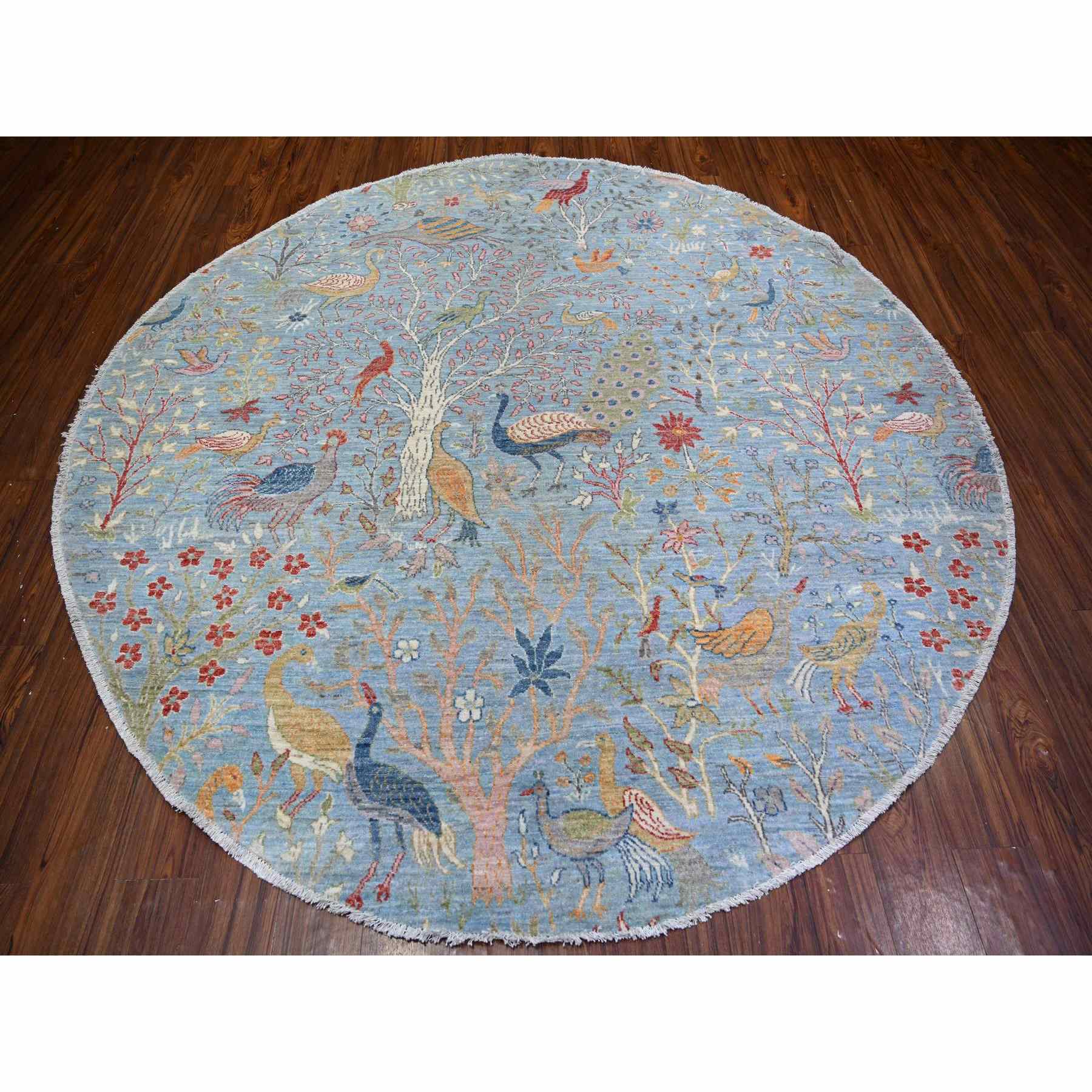 Oushak-And-Peshawar-Hand-Knotted-Rug-366620