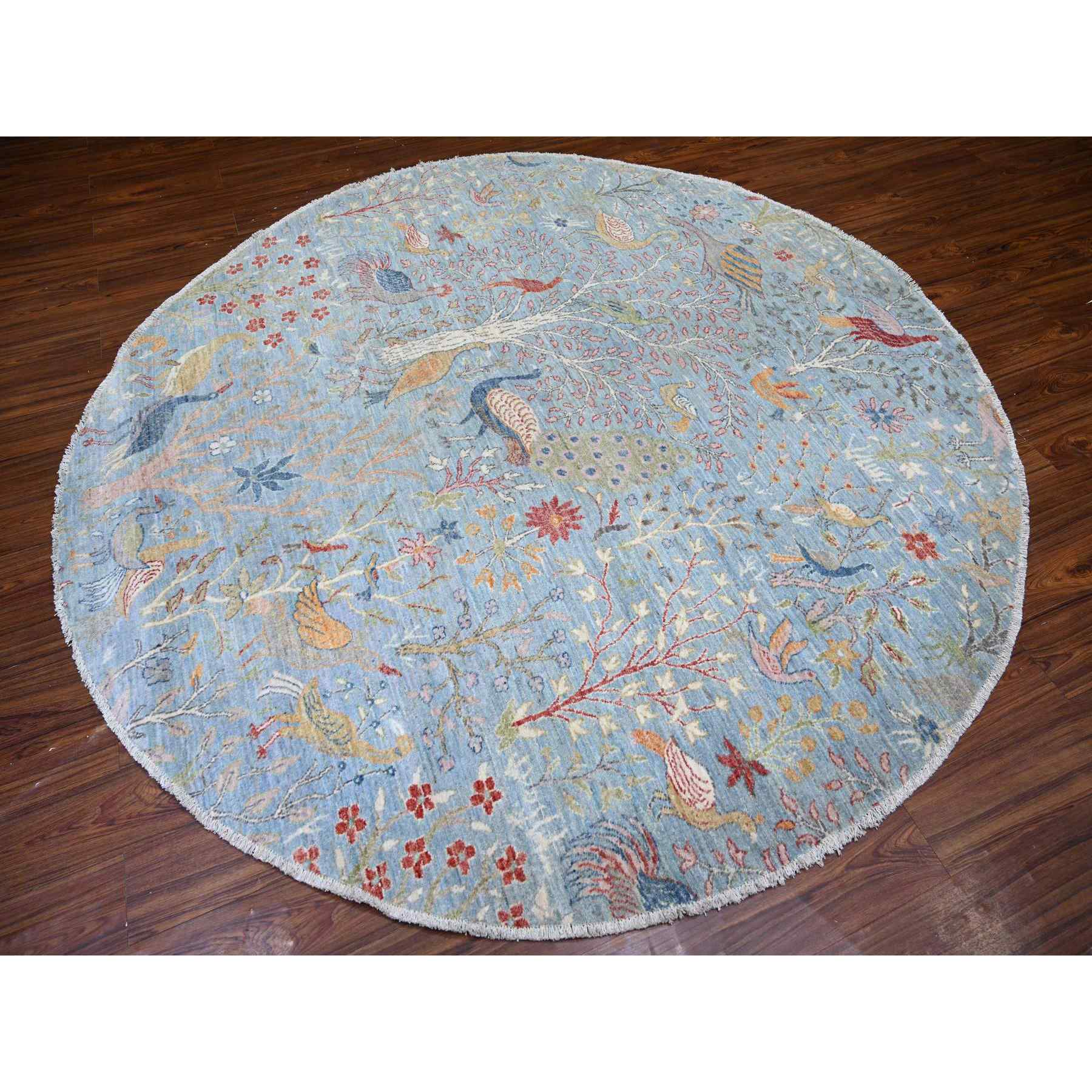 Oushak-And-Peshawar-Hand-Knotted-Rug-366620