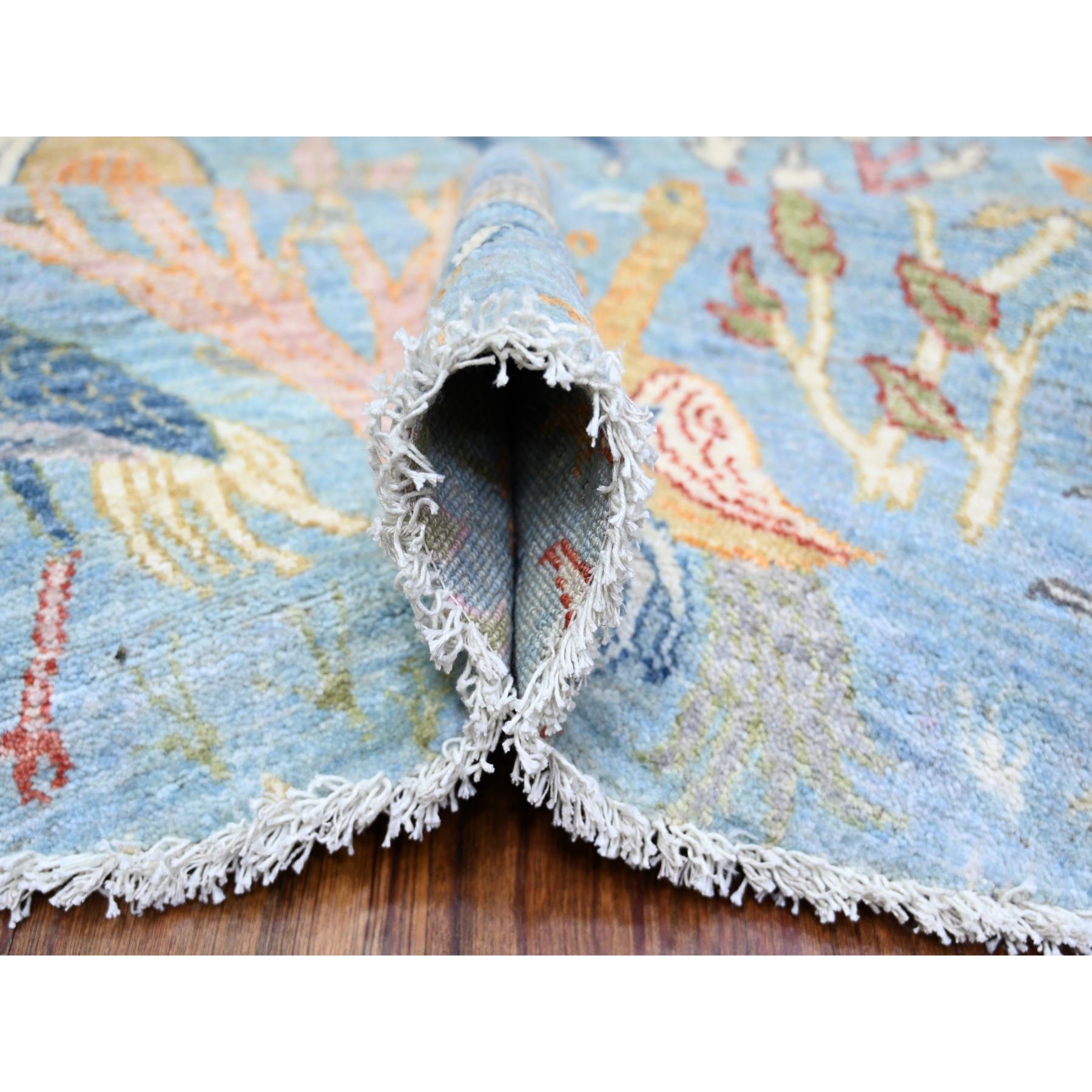 Oushak-And-Peshawar-Hand-Knotted-Rug-366620