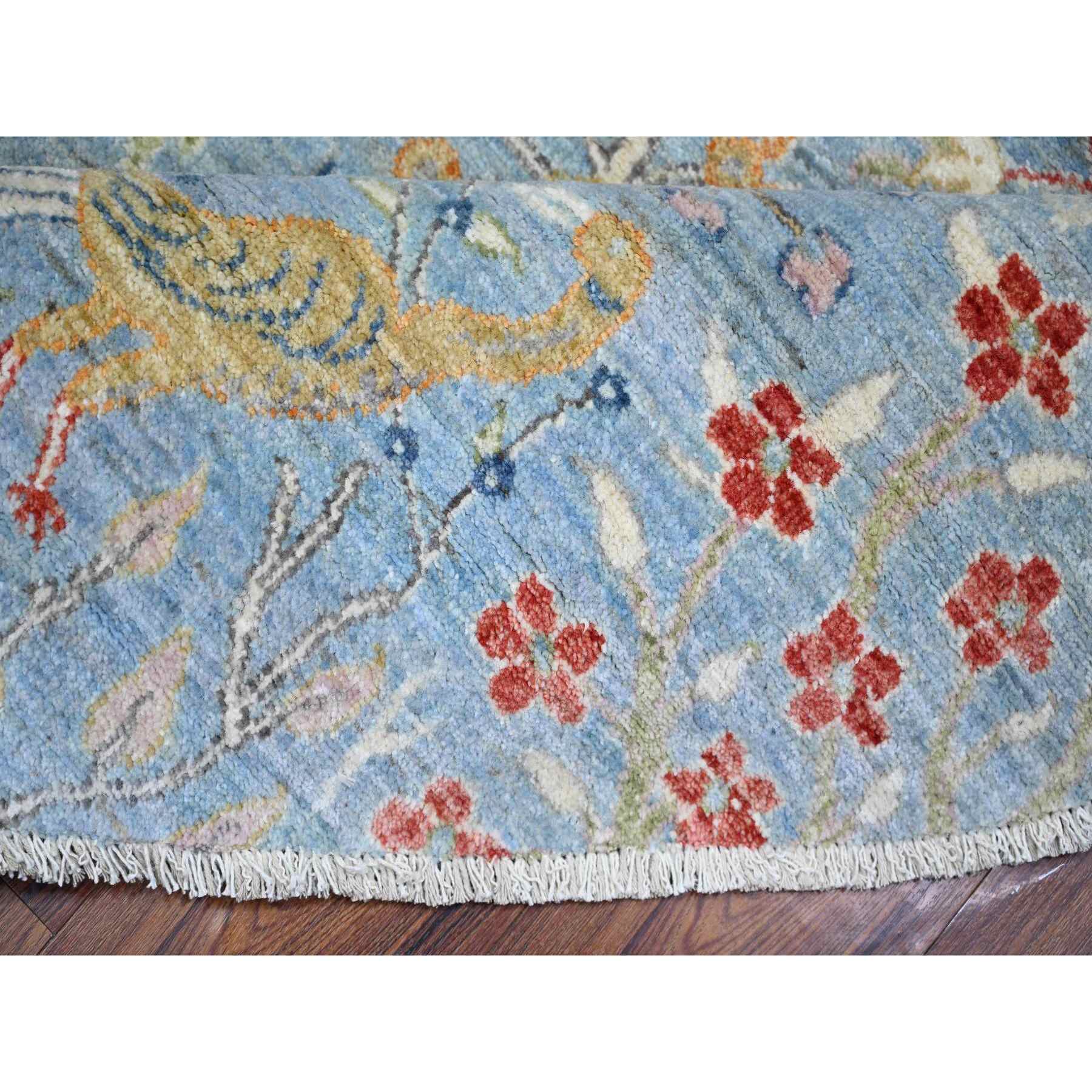Oushak-And-Peshawar-Hand-Knotted-Rug-366620