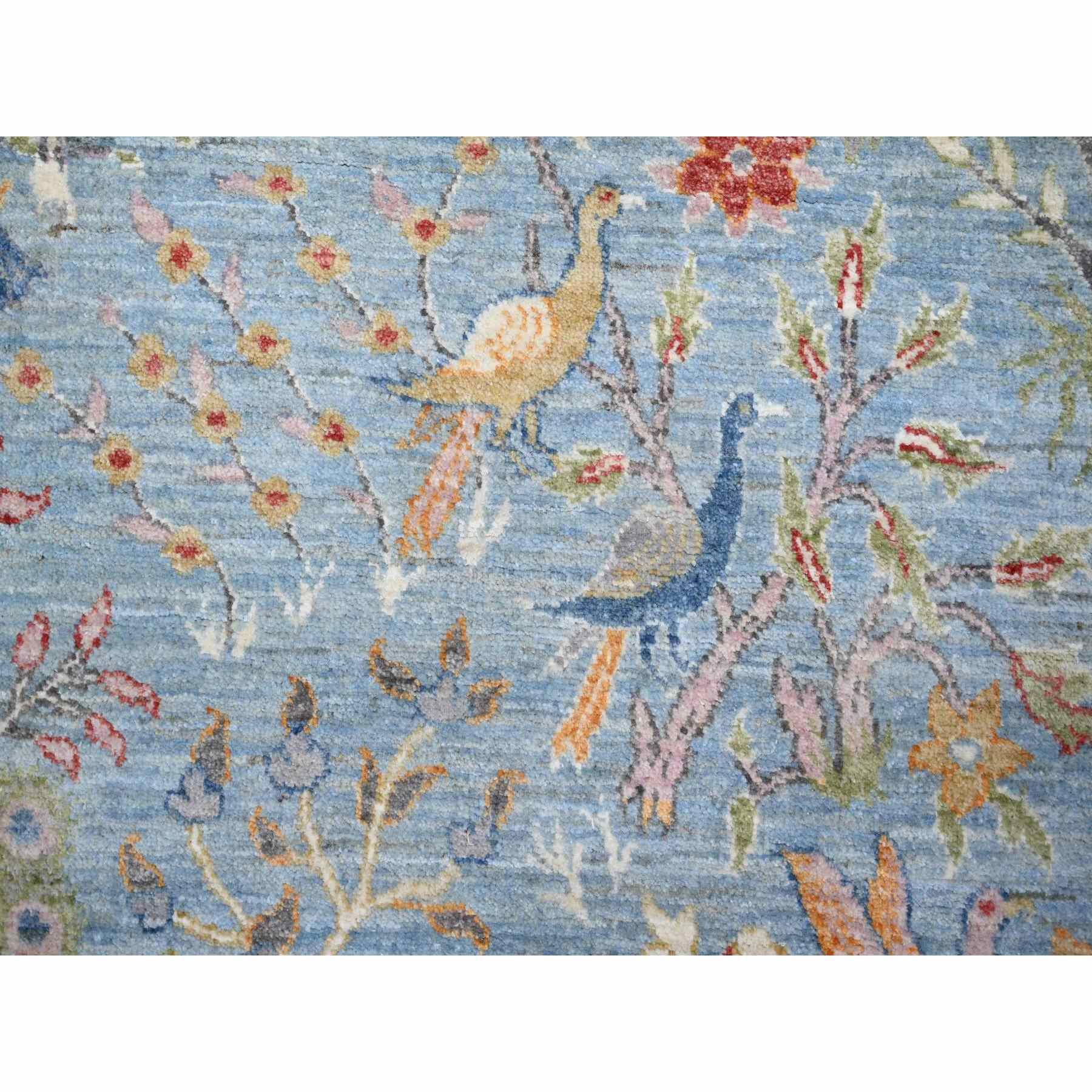 Oushak-And-Peshawar-Hand-Knotted-Rug-366620