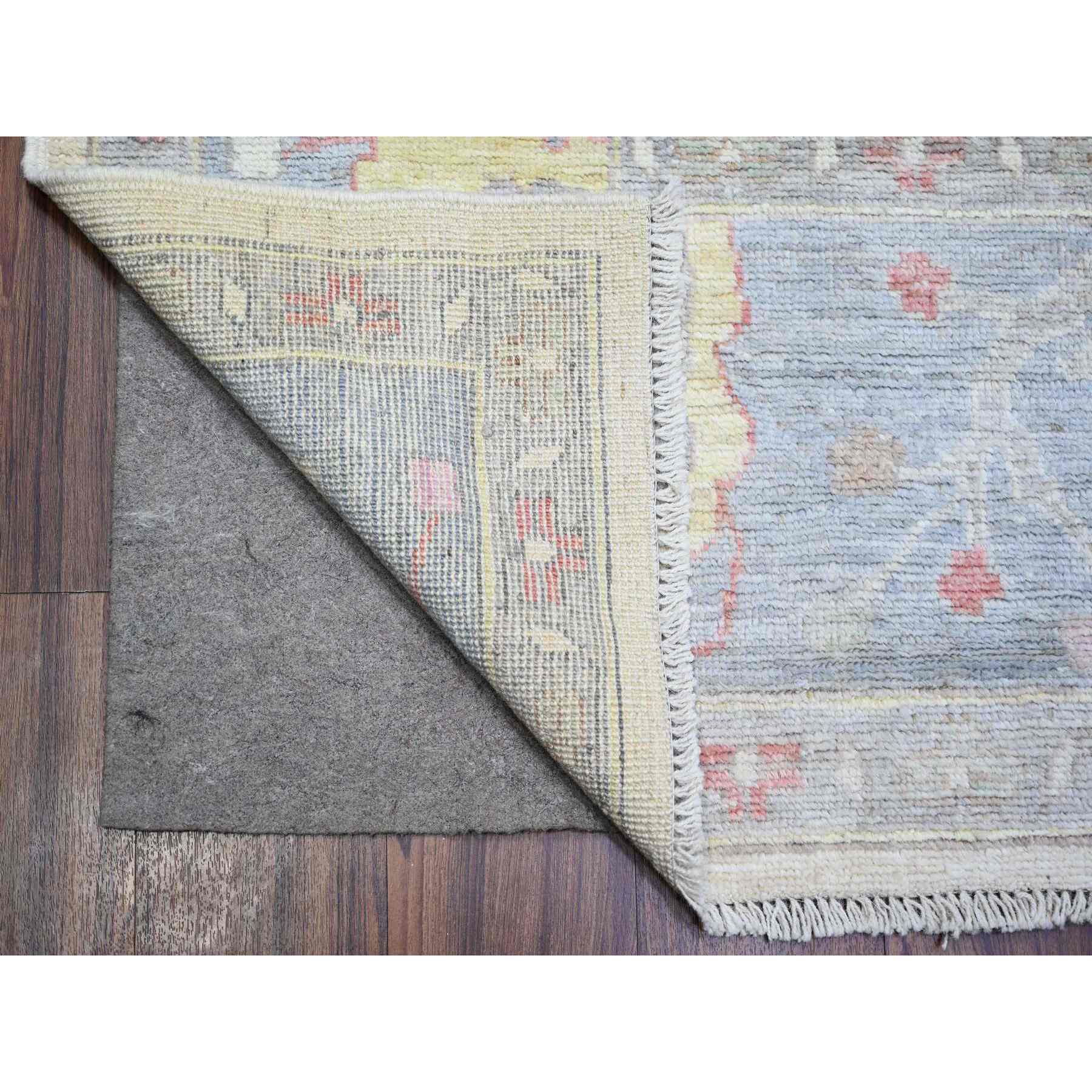 Oushak-And-Peshawar-Hand-Knotted-Rug-366800