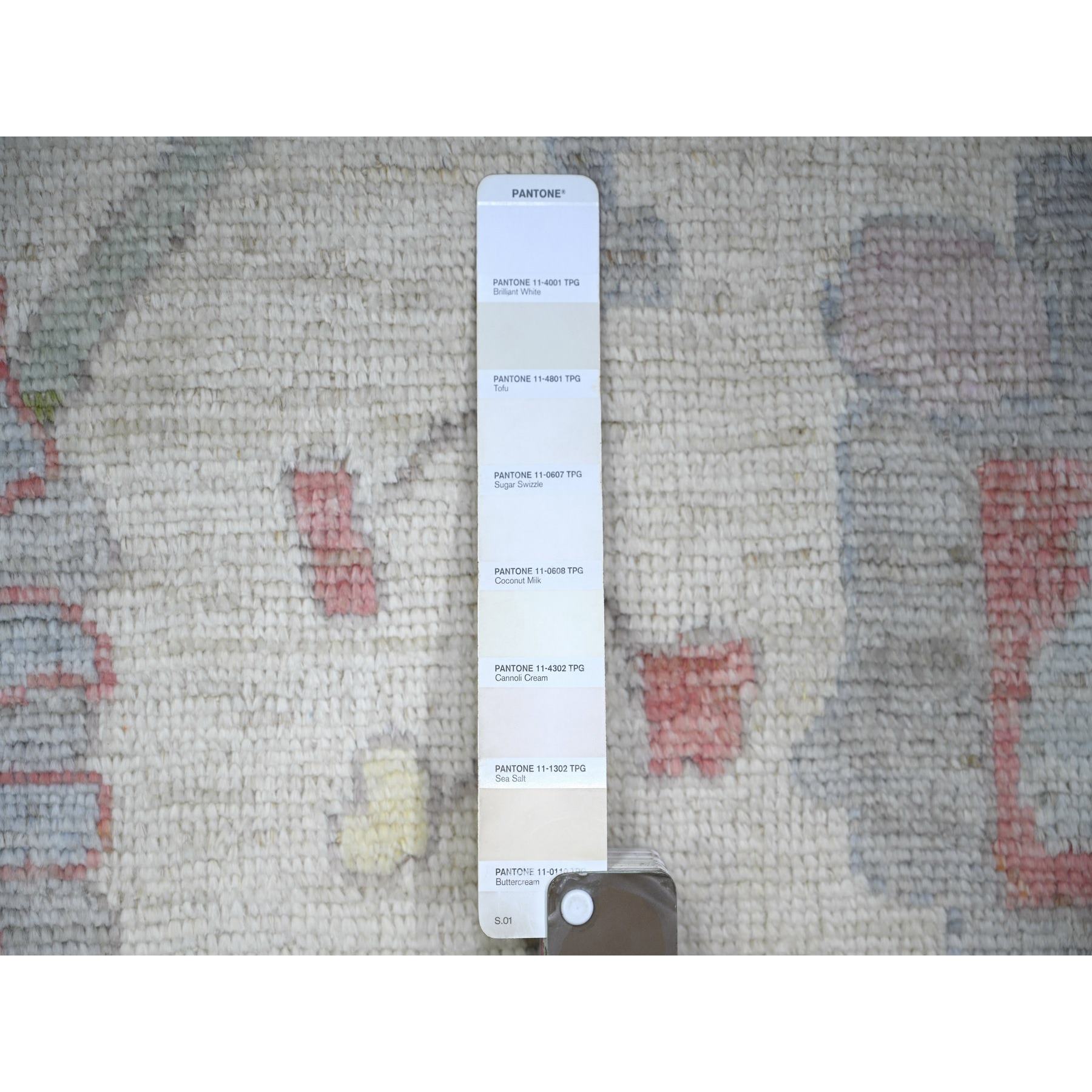Oushak-And-Peshawar-Hand-Knotted-Rug-366800