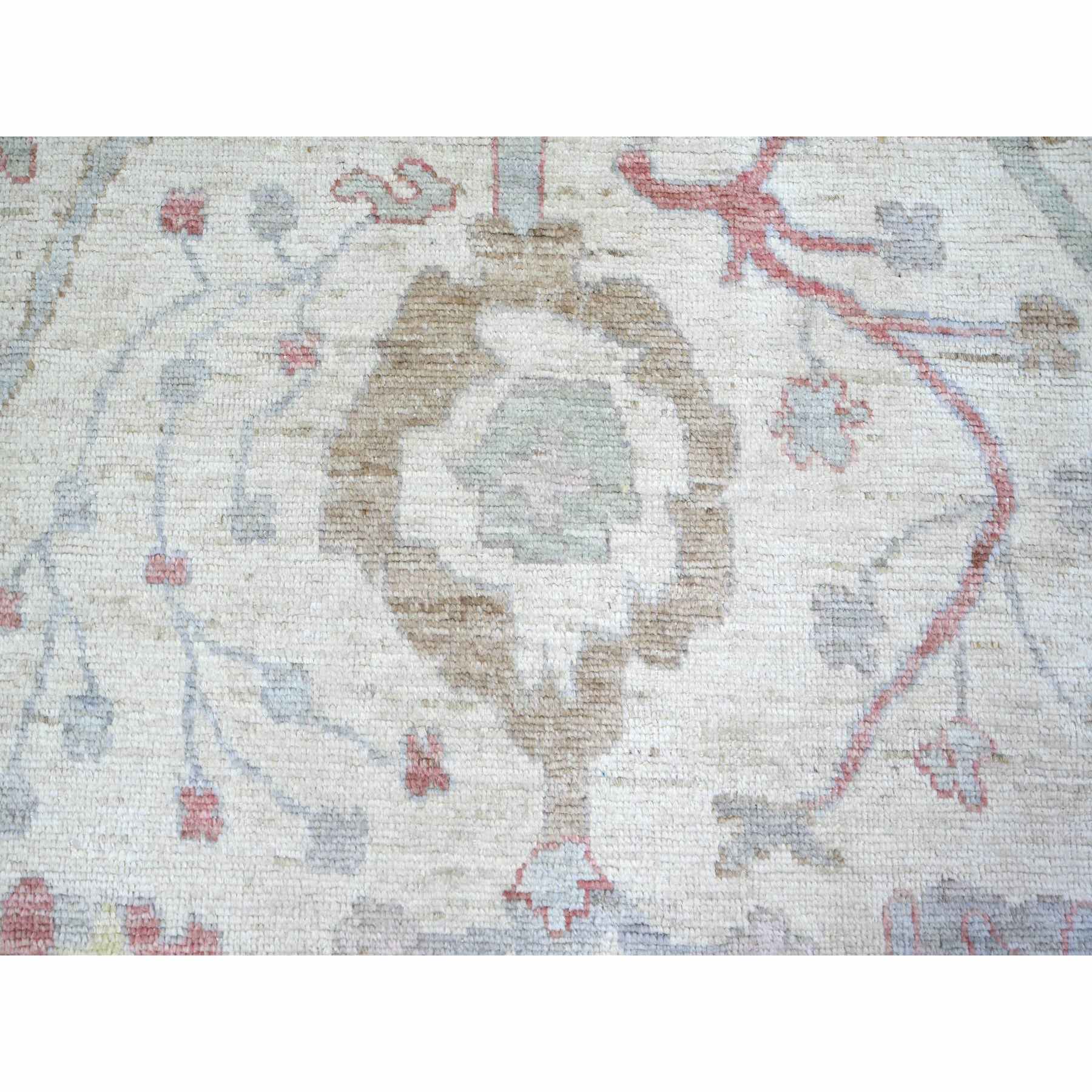 Oushak-And-Peshawar-Hand-Knotted-Rug-366800