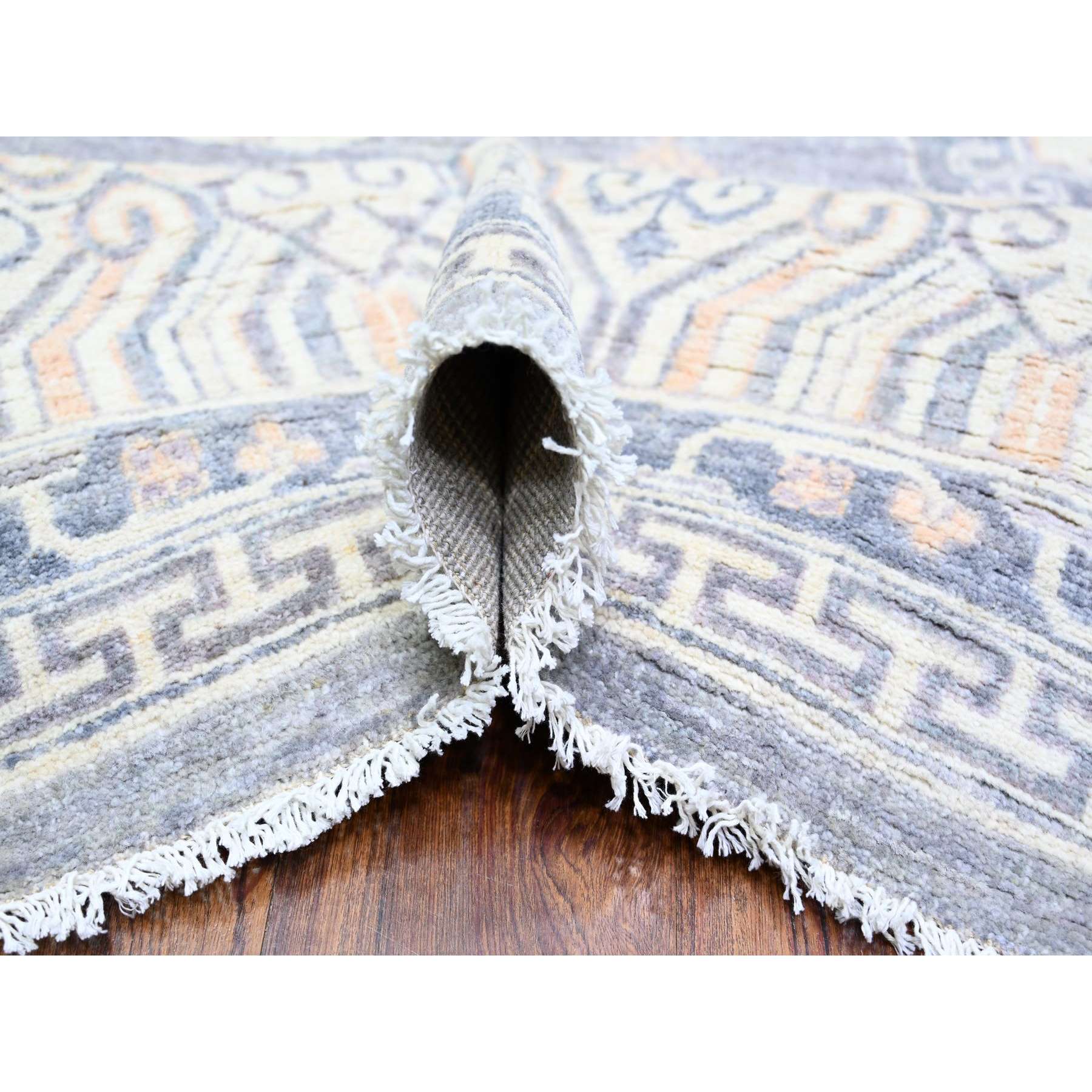 Oushak-And-Peshawar-Hand-Knotted-Rug-366985