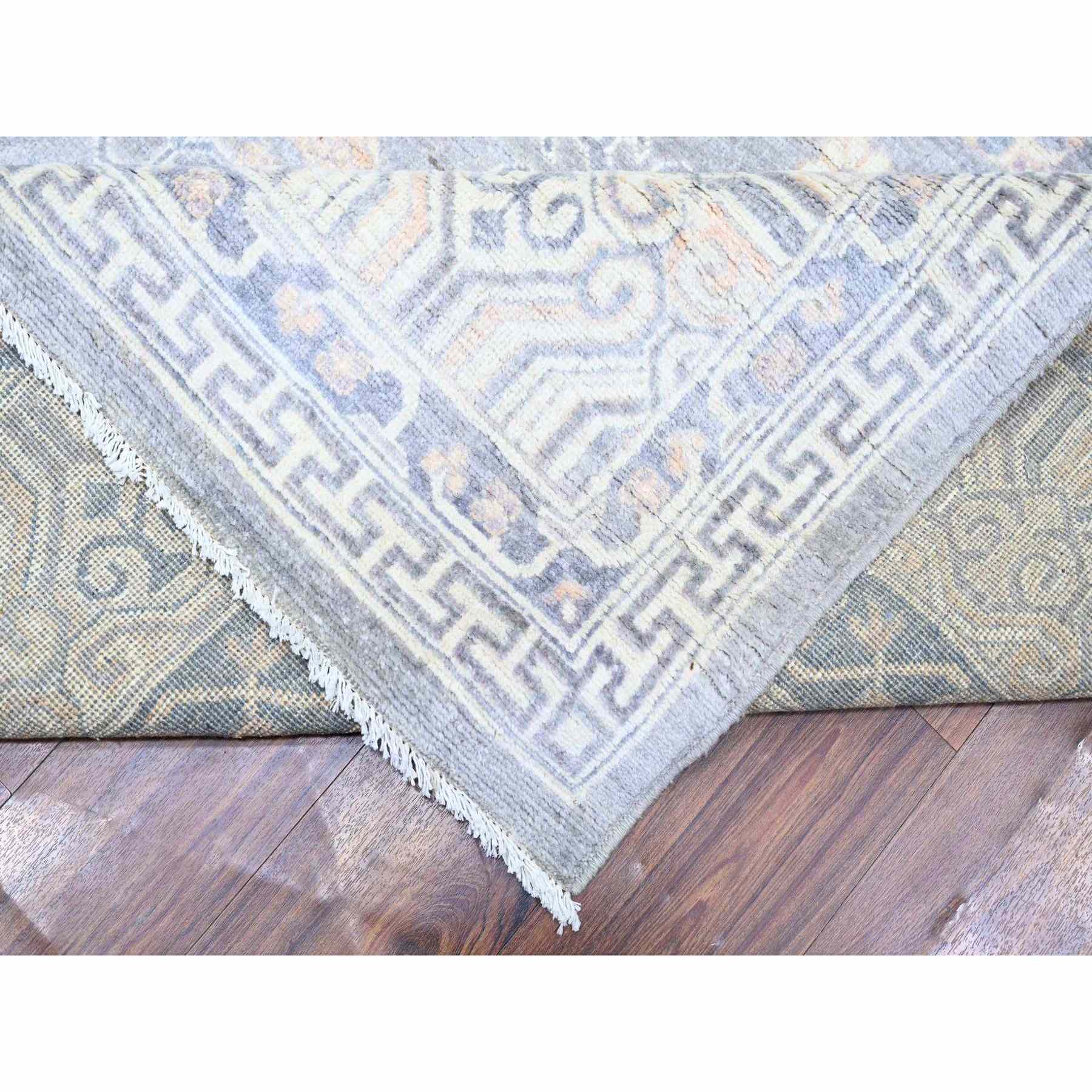 Oushak-And-Peshawar-Hand-Knotted-Rug-366985