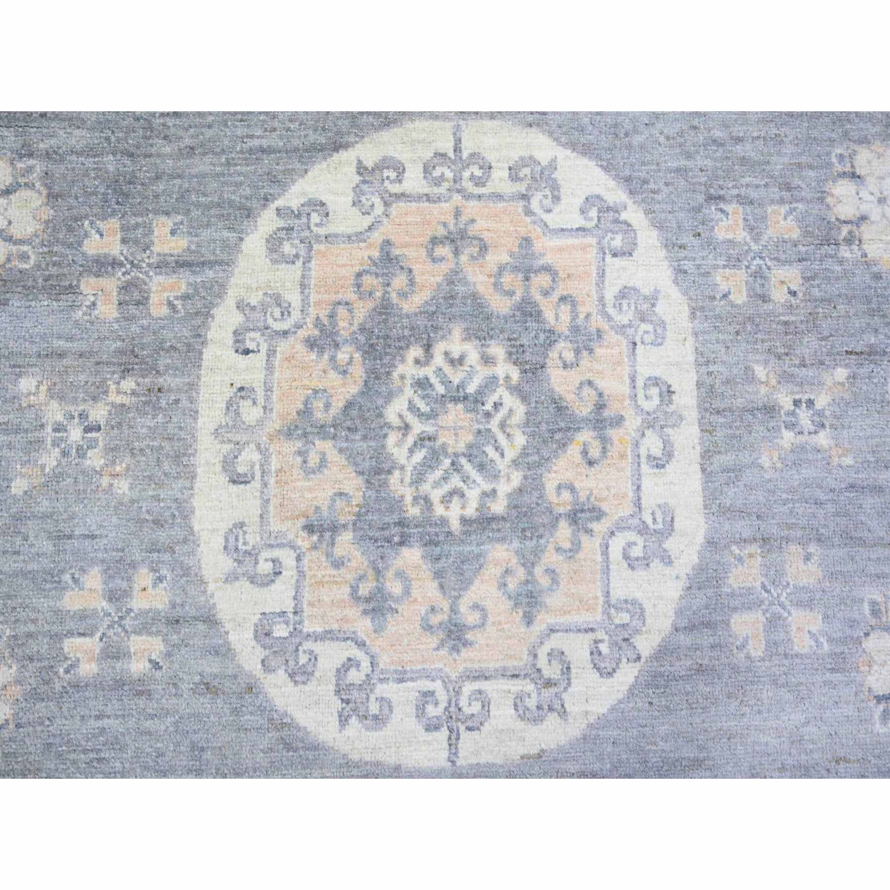 Oushak-And-Peshawar-Hand-Knotted-Rug-366985