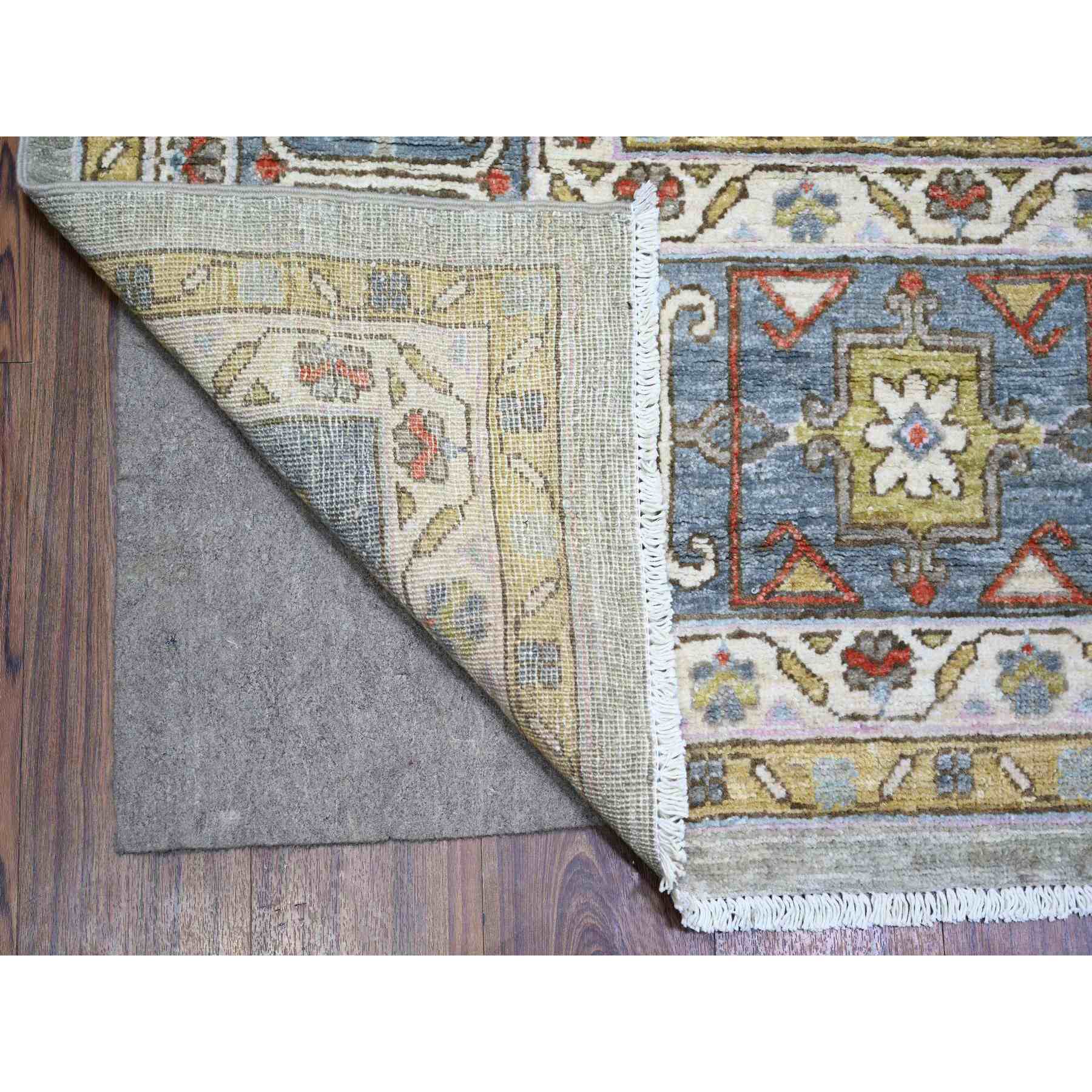 Oushak-And-Peshawar-Hand-Knotted-Rug-367030