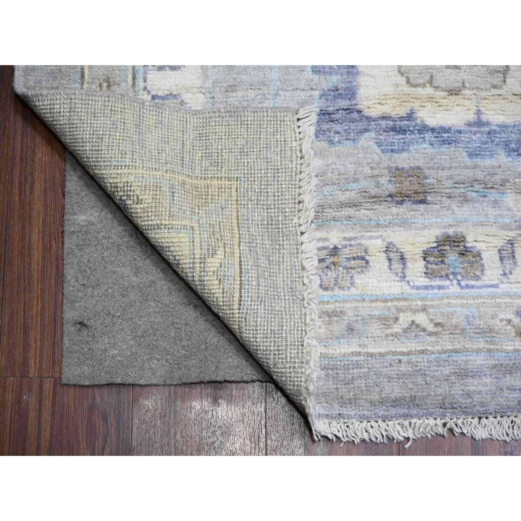 Oushak-And-Peshawar-Hand-Knotted-Rug-367235