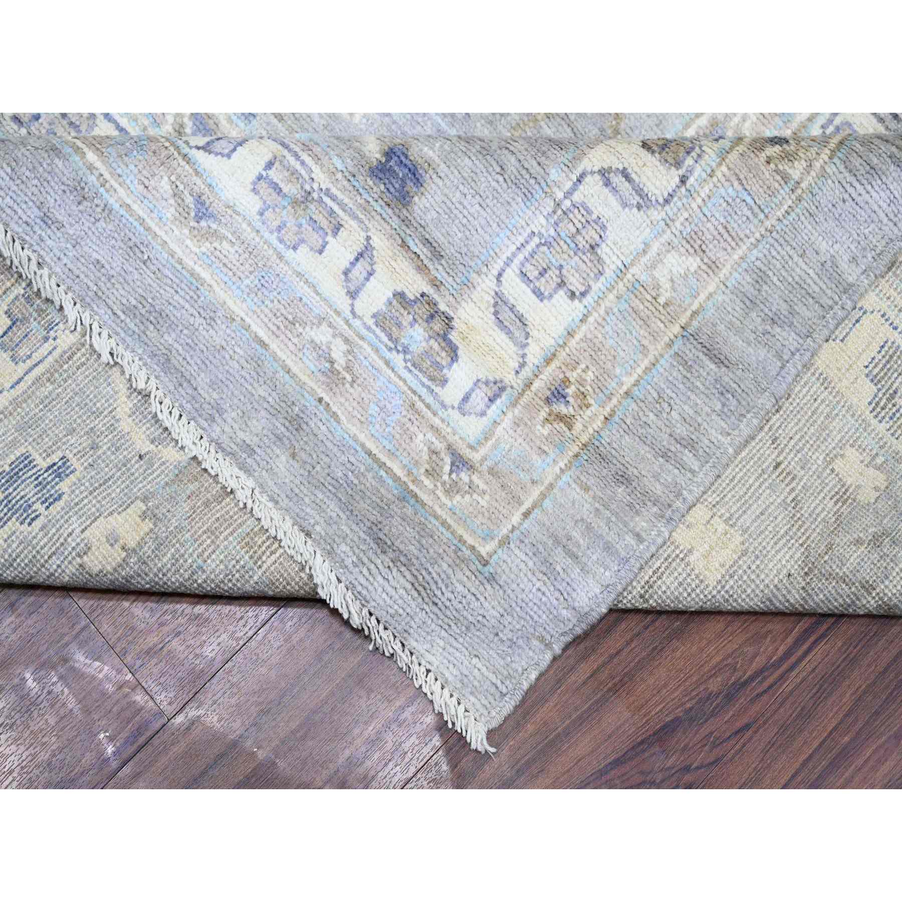 Oushak-And-Peshawar-Hand-Knotted-Rug-367235