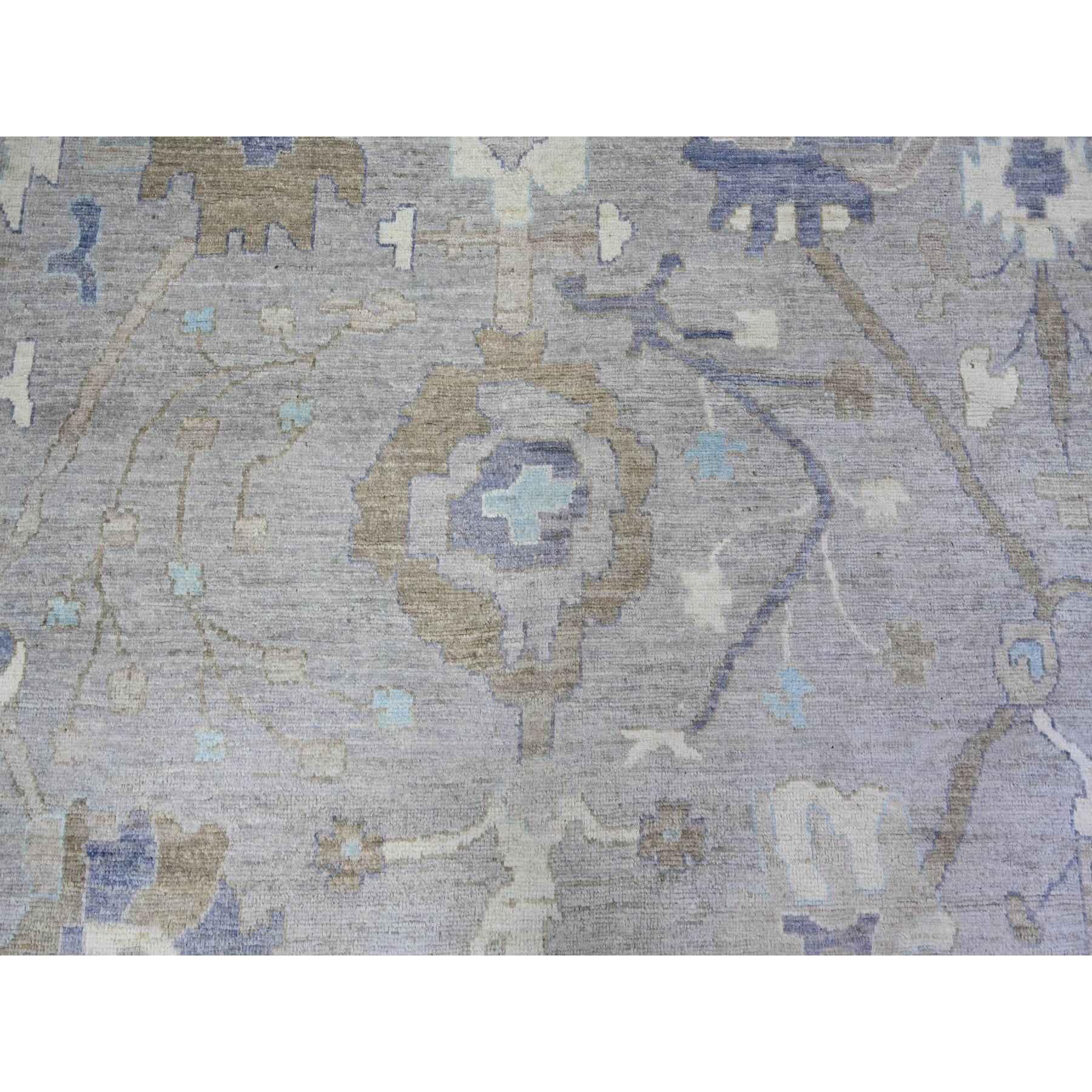 Oushak-And-Peshawar-Hand-Knotted-Rug-367235