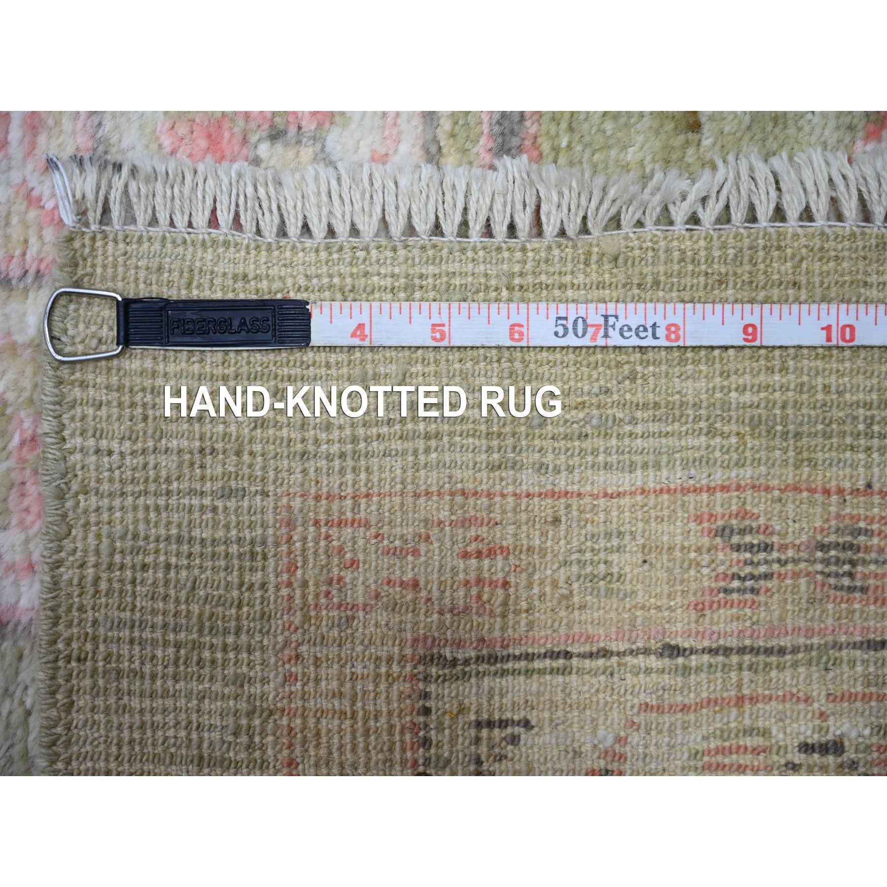 Oushak-And-Peshawar-Hand-Knotted-Rug-367240