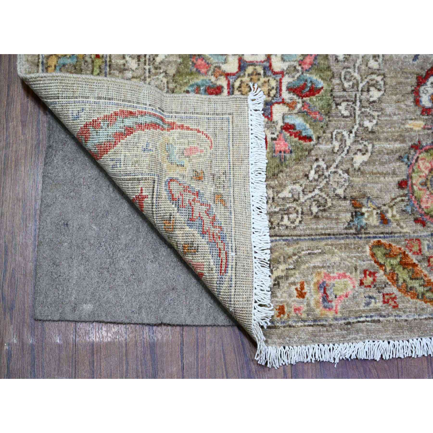 Oushak-And-Peshawar-Hand-Knotted-Rug-367740