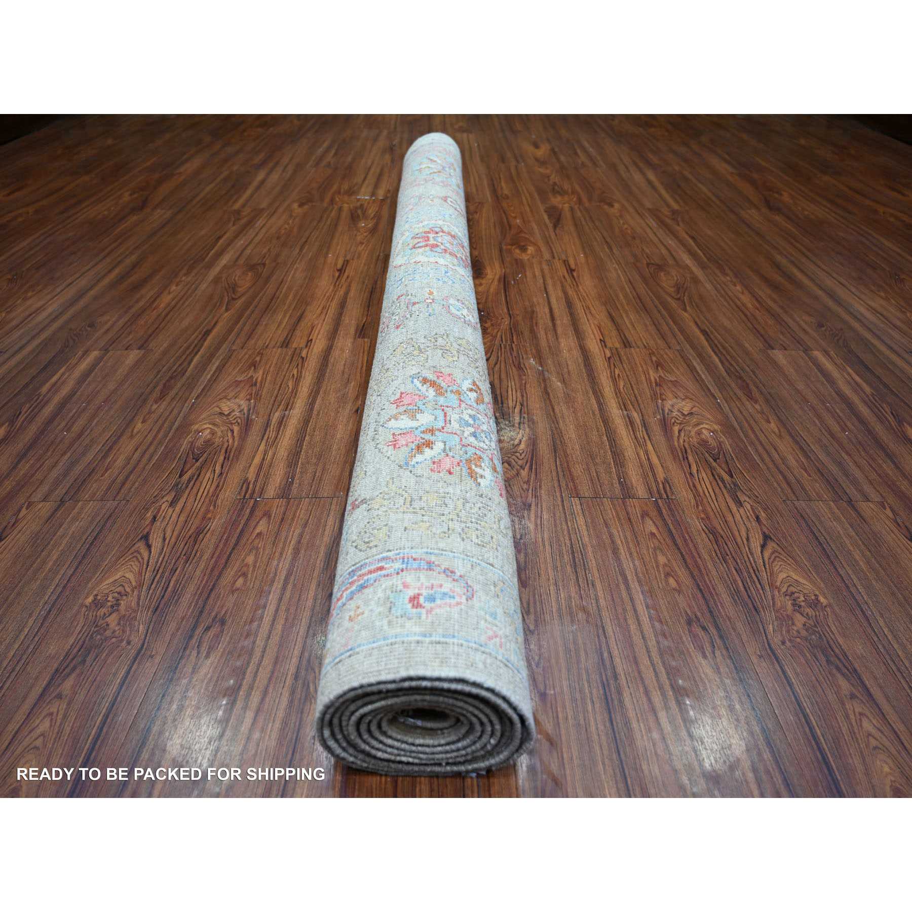 Oushak-And-Peshawar-Hand-Knotted-Rug-367740