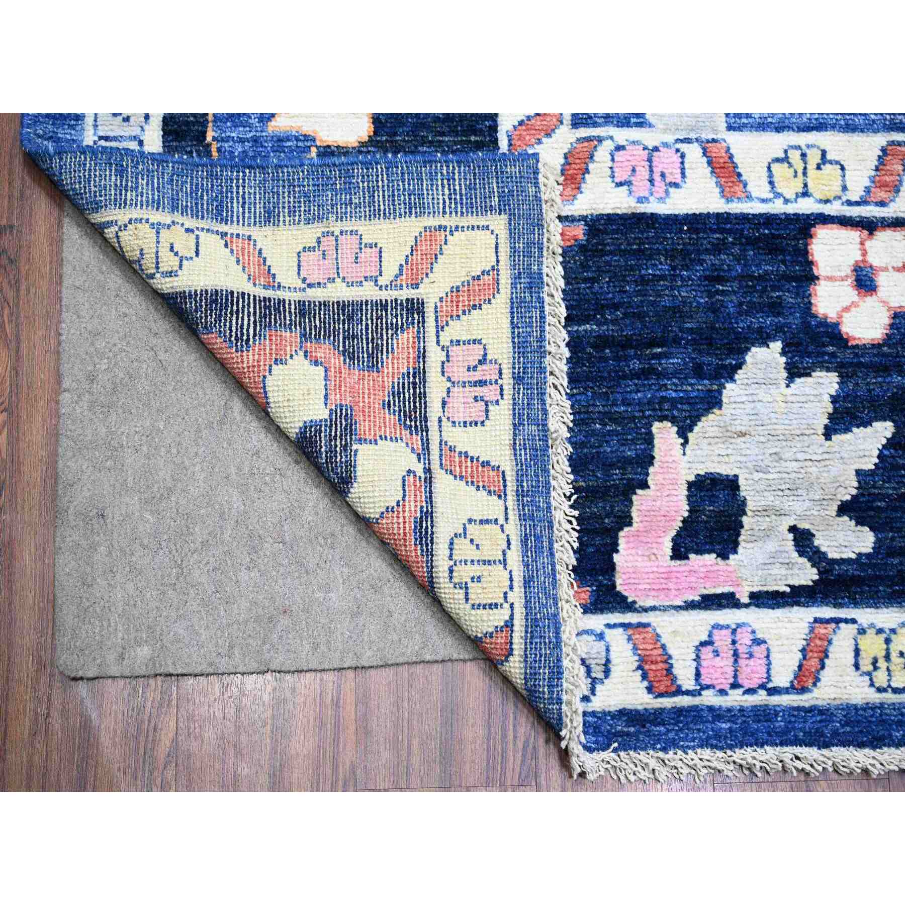 Oushak-And-Peshawar-Hand-Knotted-Rug-367915