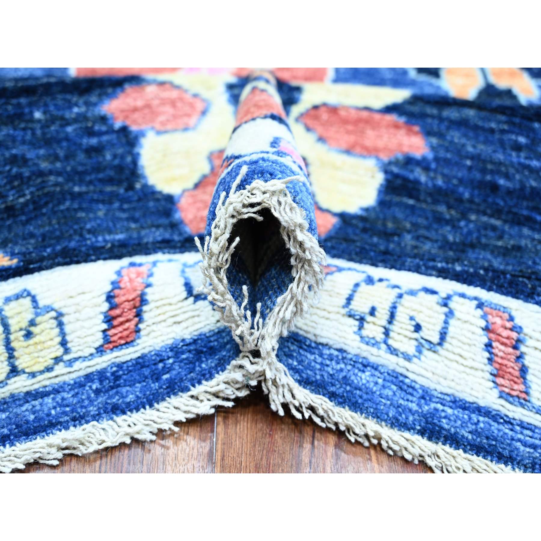 Oushak-And-Peshawar-Hand-Knotted-Rug-367915