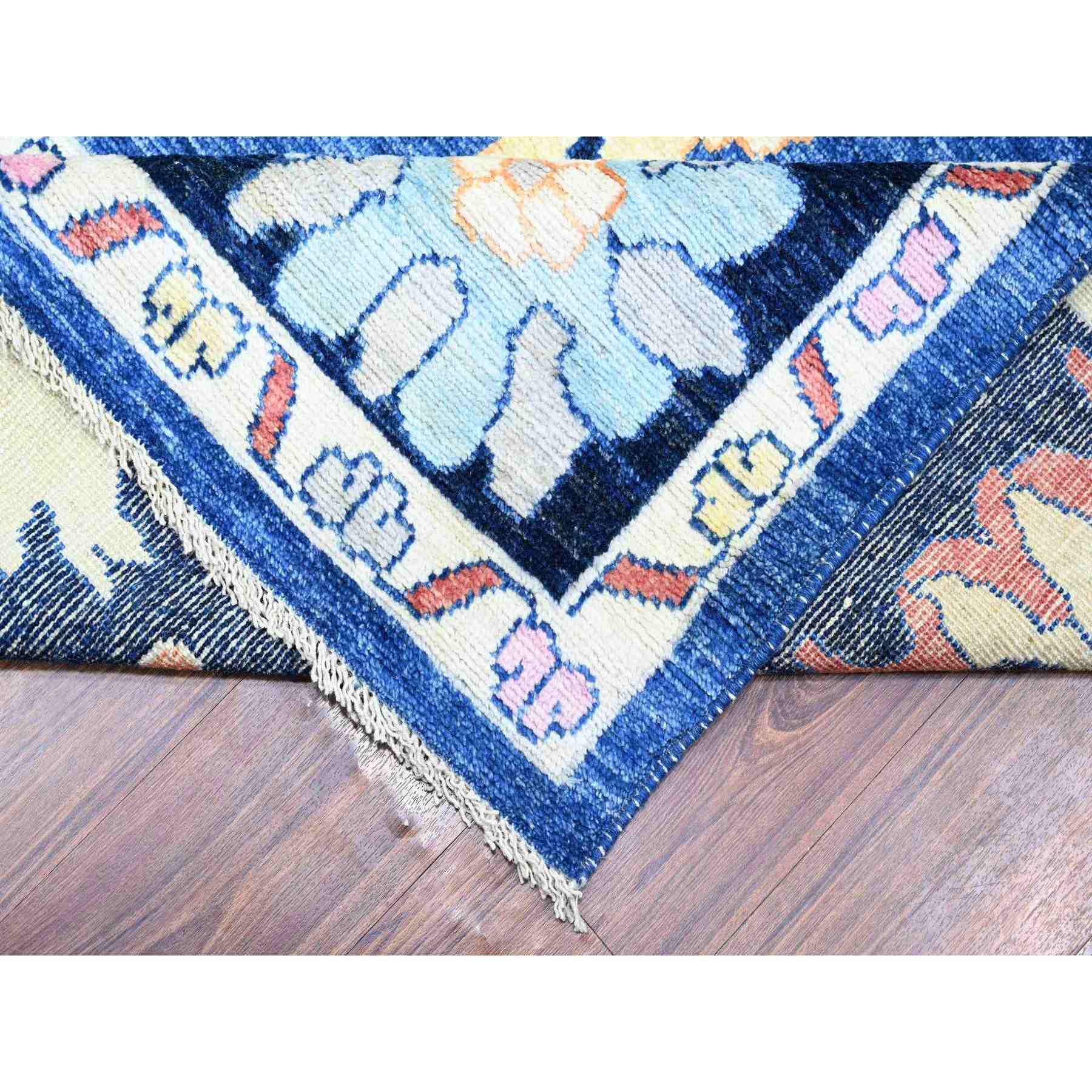 Oushak-And-Peshawar-Hand-Knotted-Rug-367915