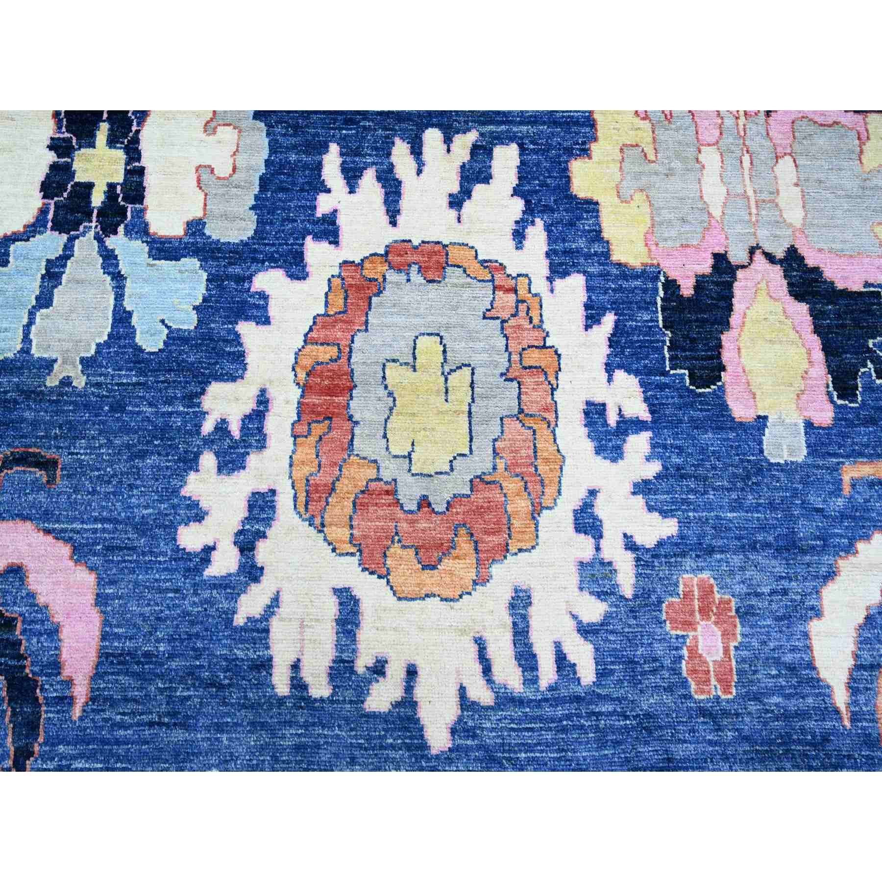 Oushak-And-Peshawar-Hand-Knotted-Rug-367915
