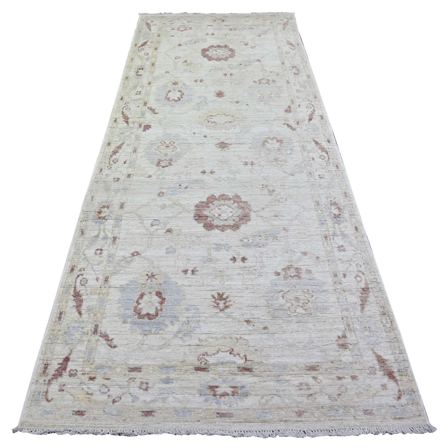 Oushak-And-Peshawar-Hand-Knotted-Rug-367925