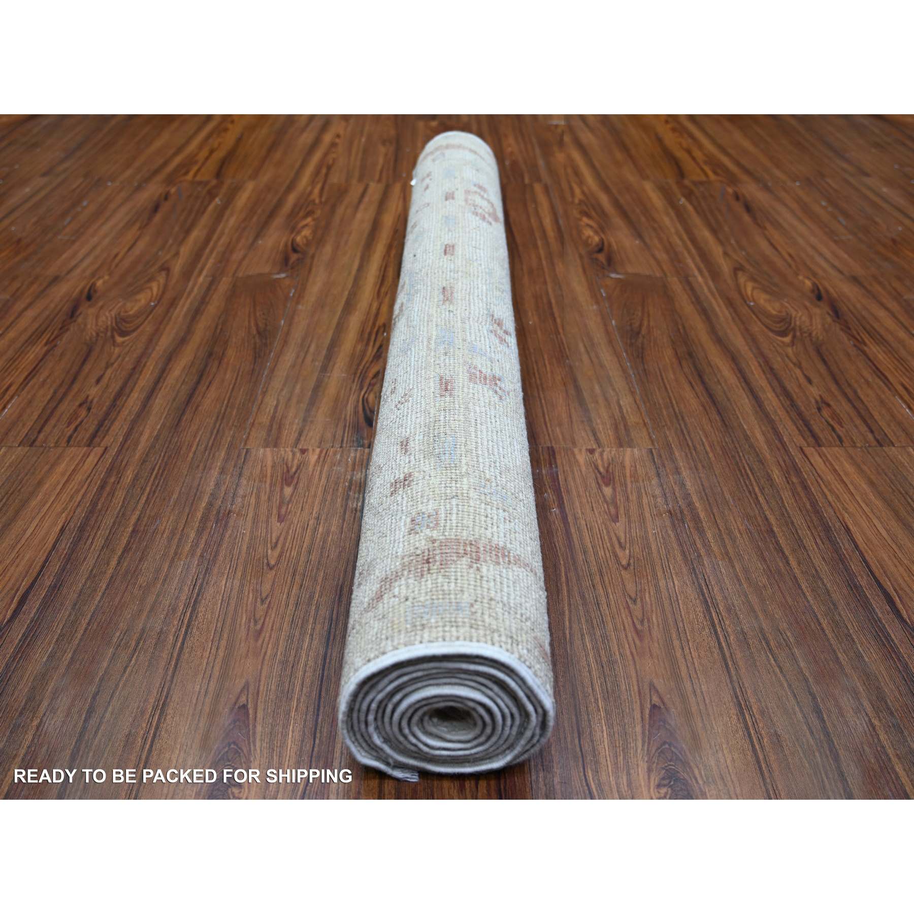 Oushak-And-Peshawar-Hand-Knotted-Rug-367925