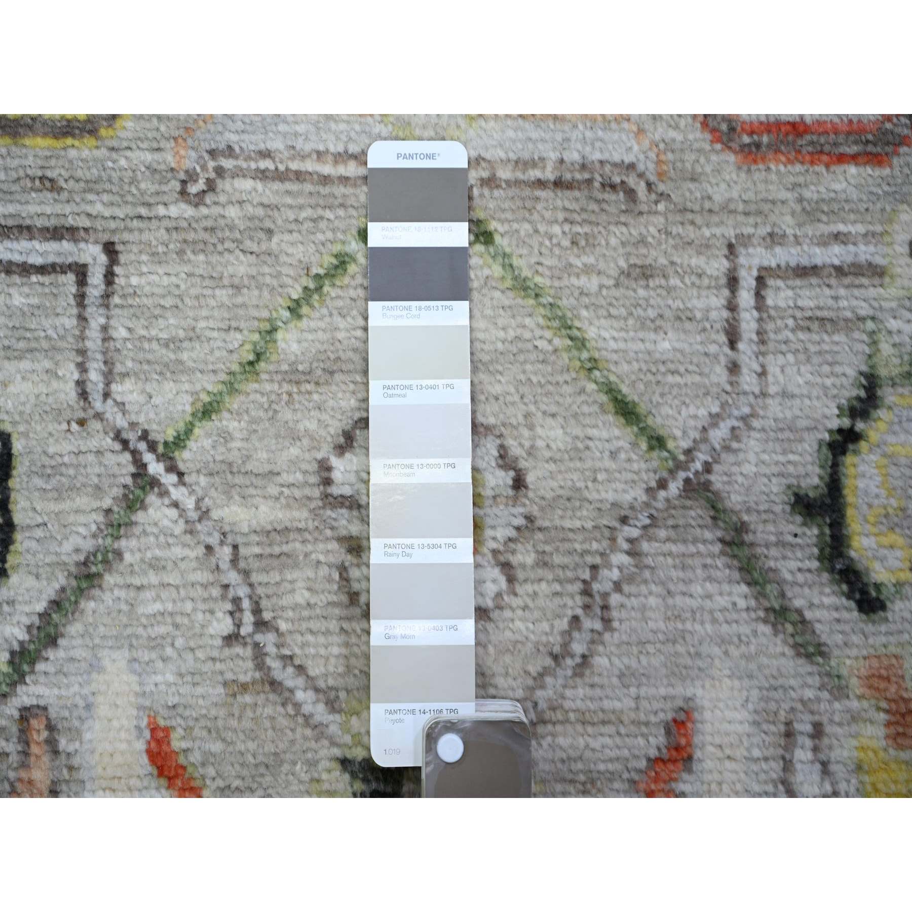 Oushak-And-Peshawar-Hand-Knotted-Rug-367940