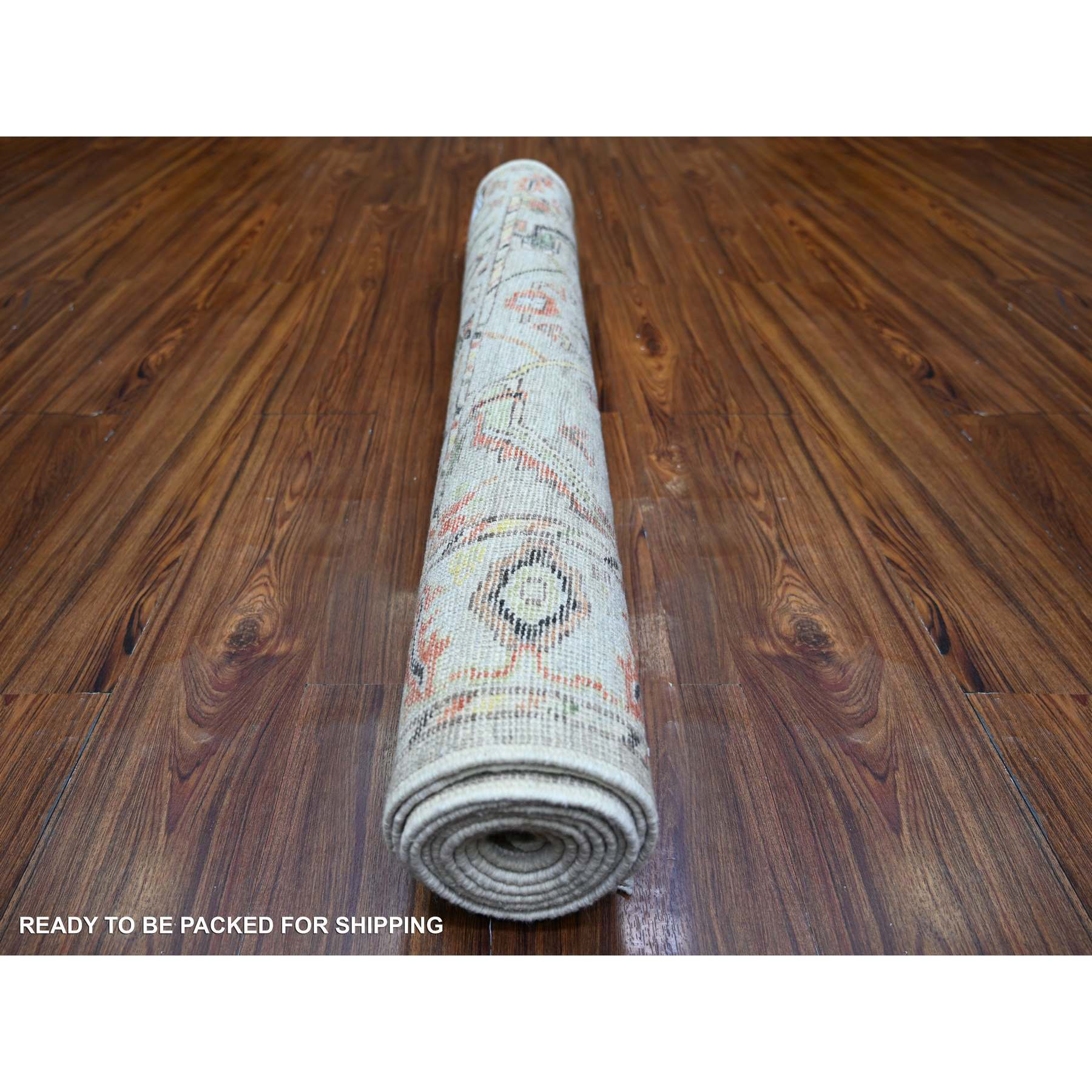 Oushak-And-Peshawar-Hand-Knotted-Rug-367940