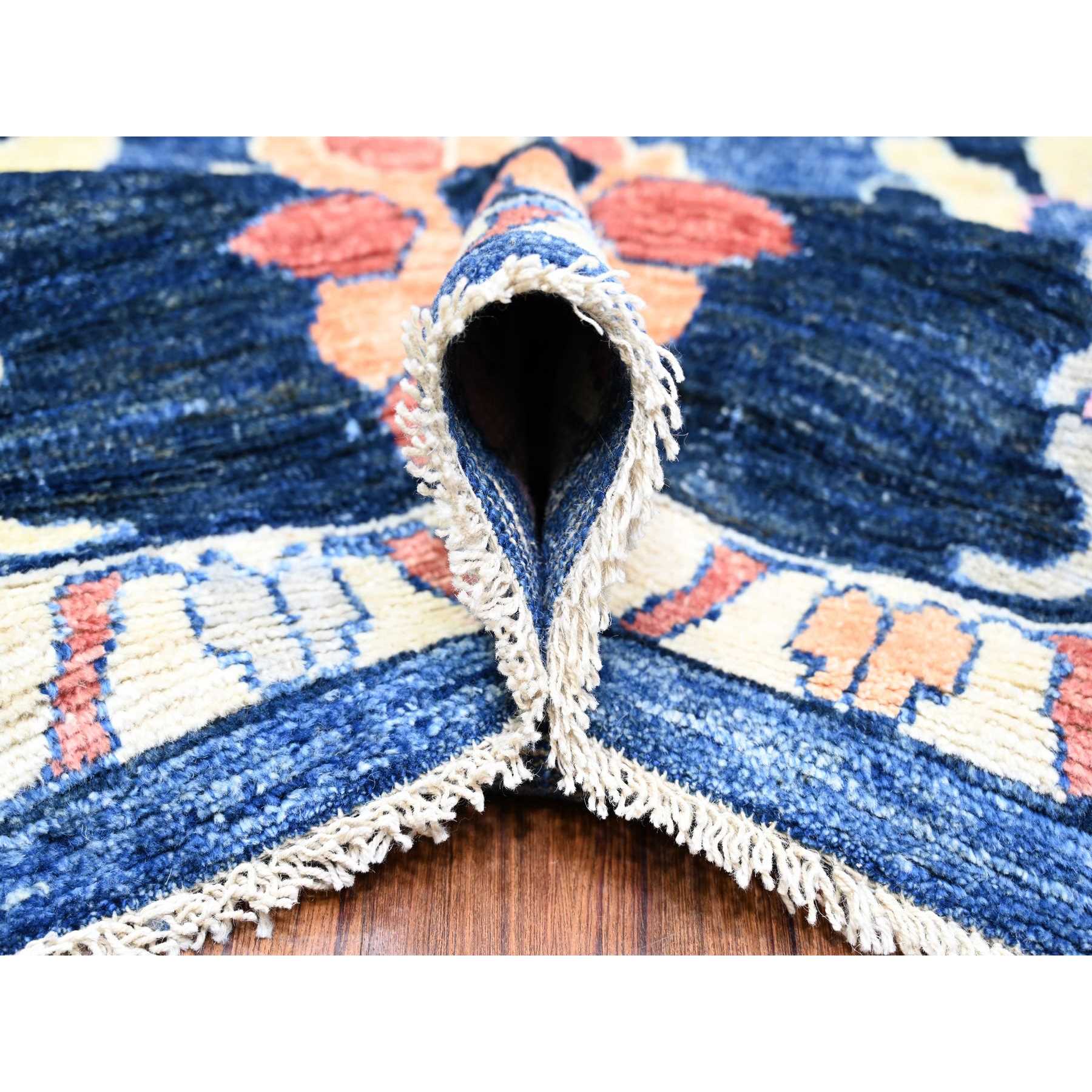 Oushak-And-Peshawar-Hand-Knotted-Rug-367980