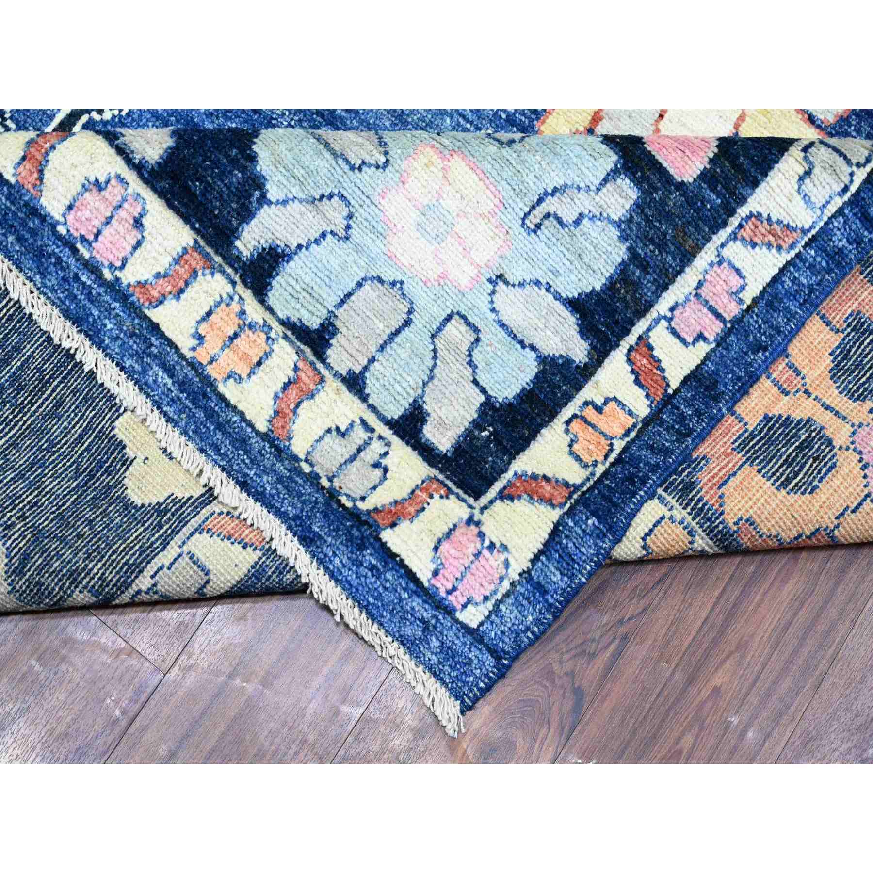Oushak-And-Peshawar-Hand-Knotted-Rug-367980
