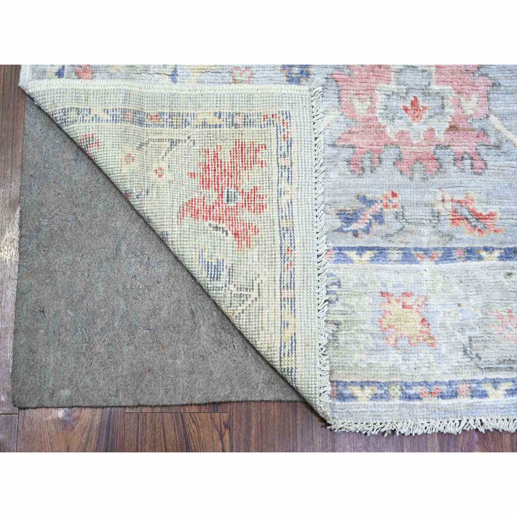 Oushak-And-Peshawar-Hand-Knotted-Rug-367985