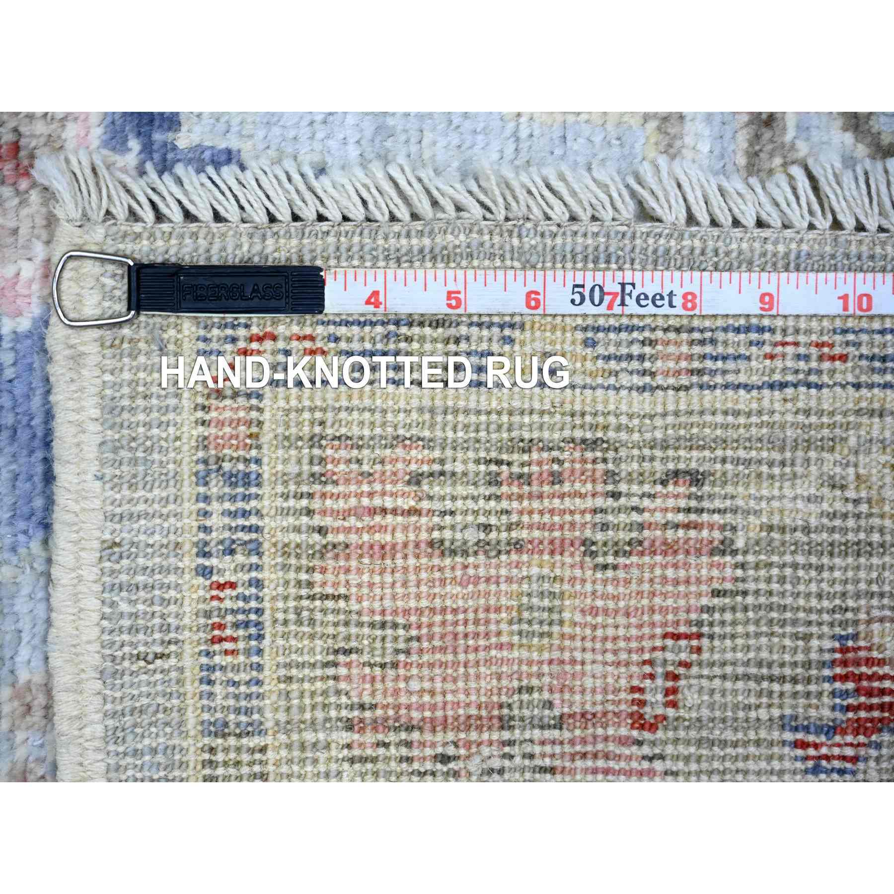 Oushak-And-Peshawar-Hand-Knotted-Rug-367985